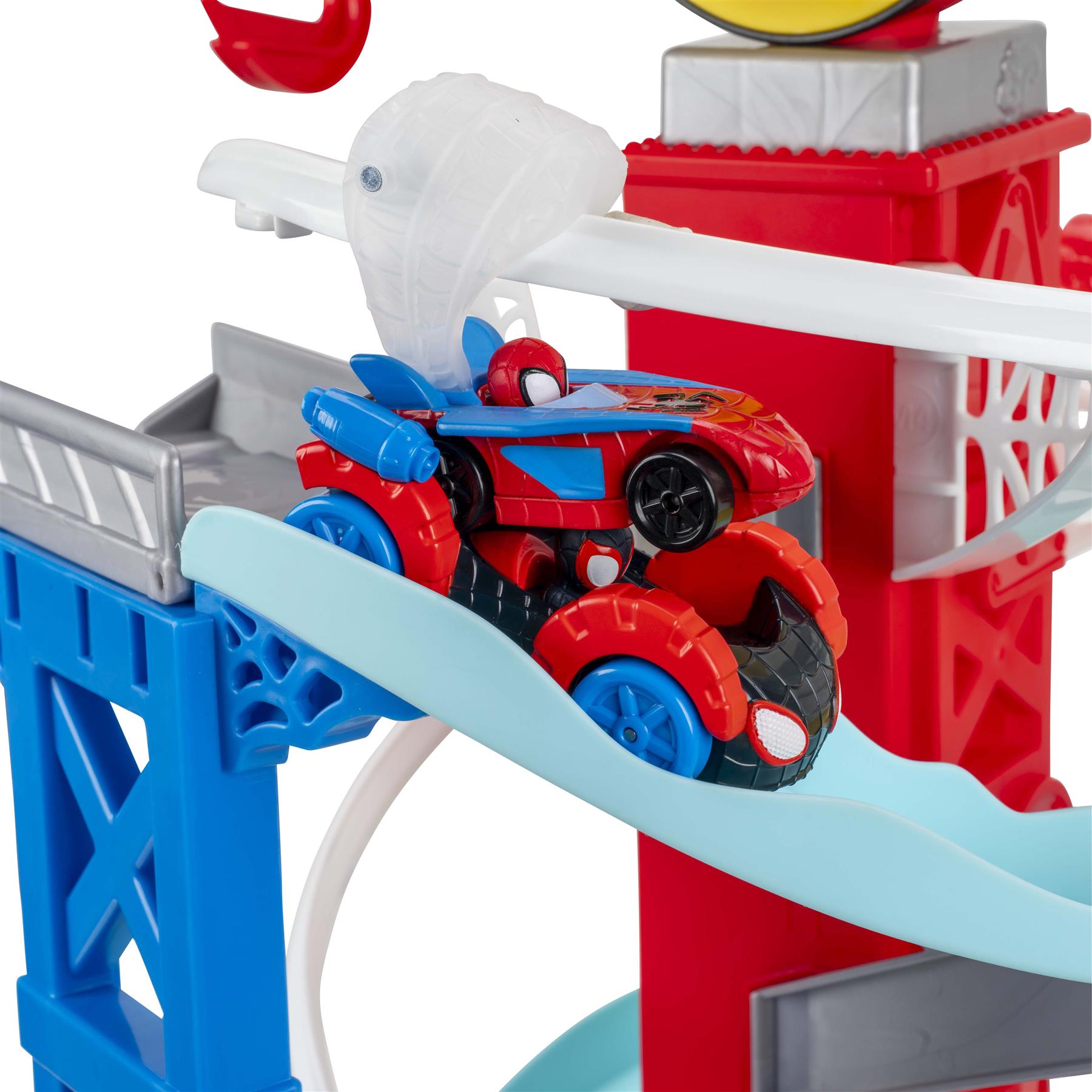 Marvel Spidey and His Amazing Friends Construction Zone Chaos Track Set