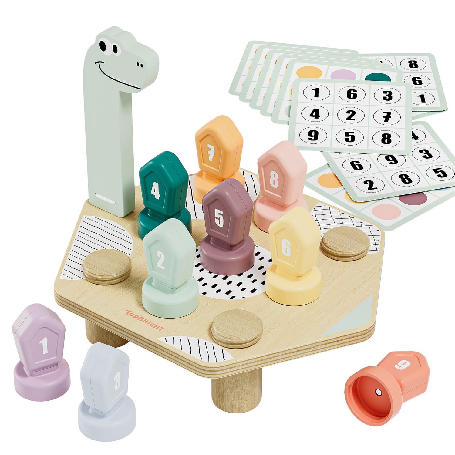 Topbright Wooden Happy Dino Twist