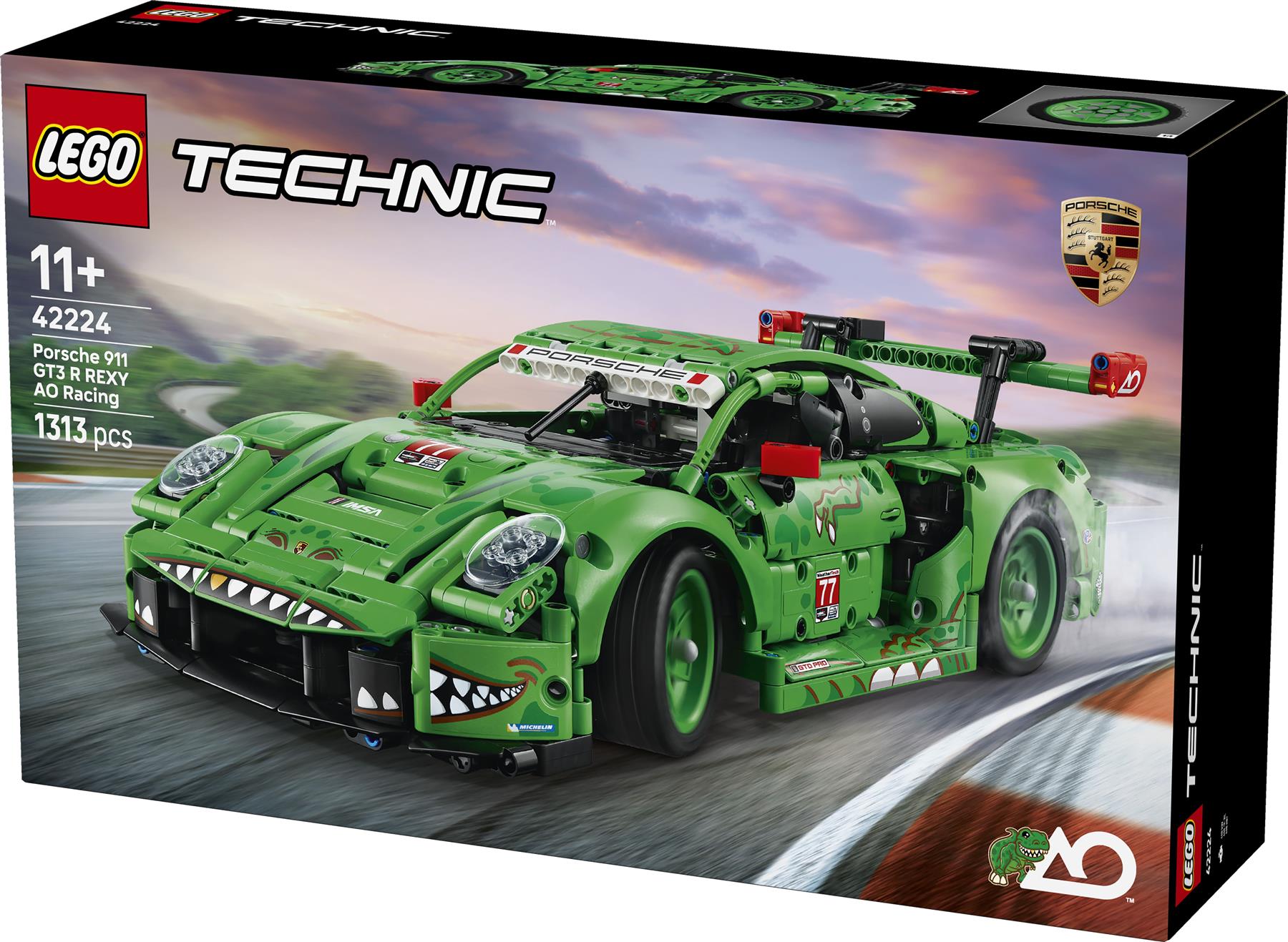 LEGO Technic Porsche 911 GT3 R REXY AO Racing Car 42224