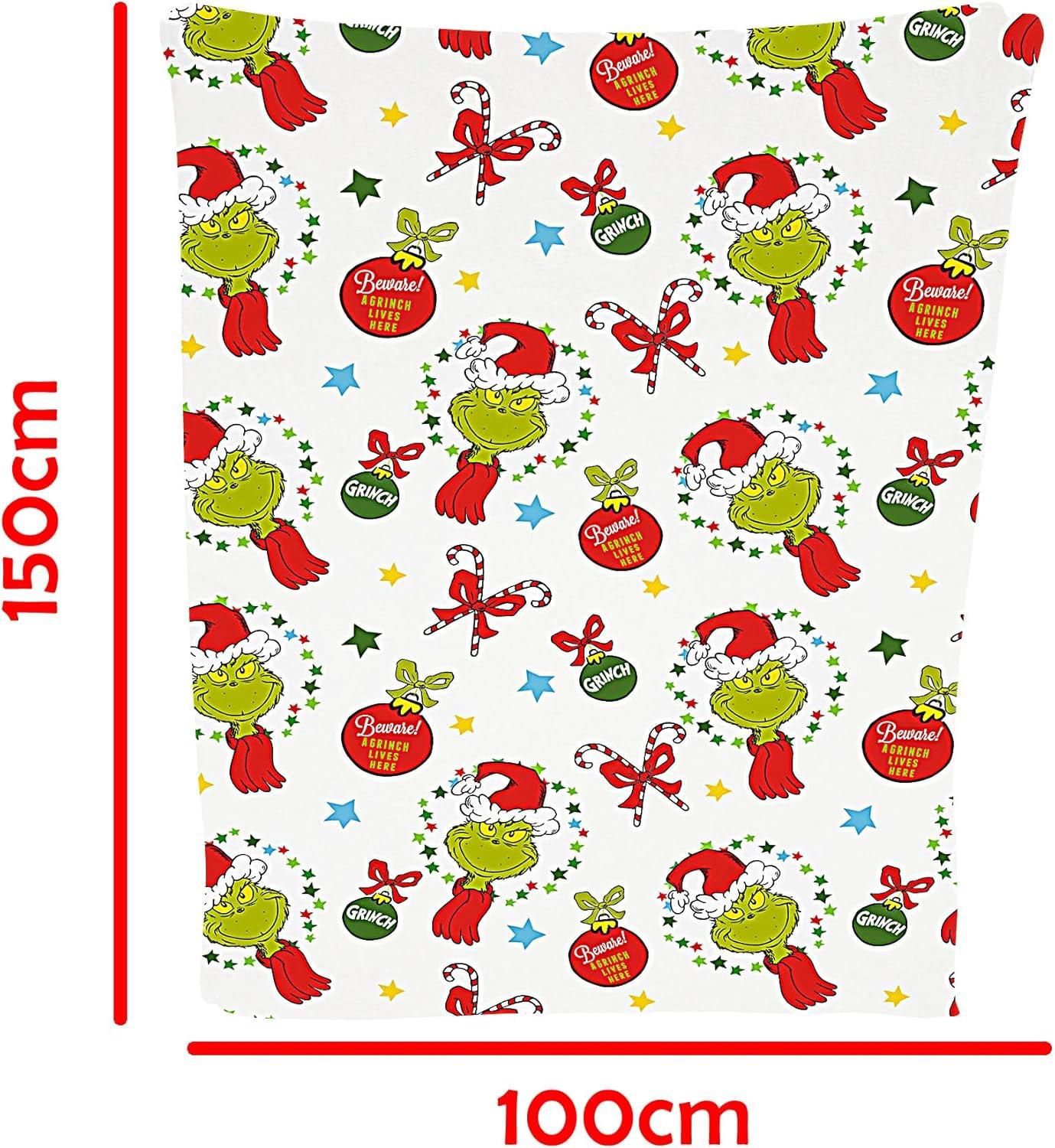 The Grinch Coral Fleece Blanket
