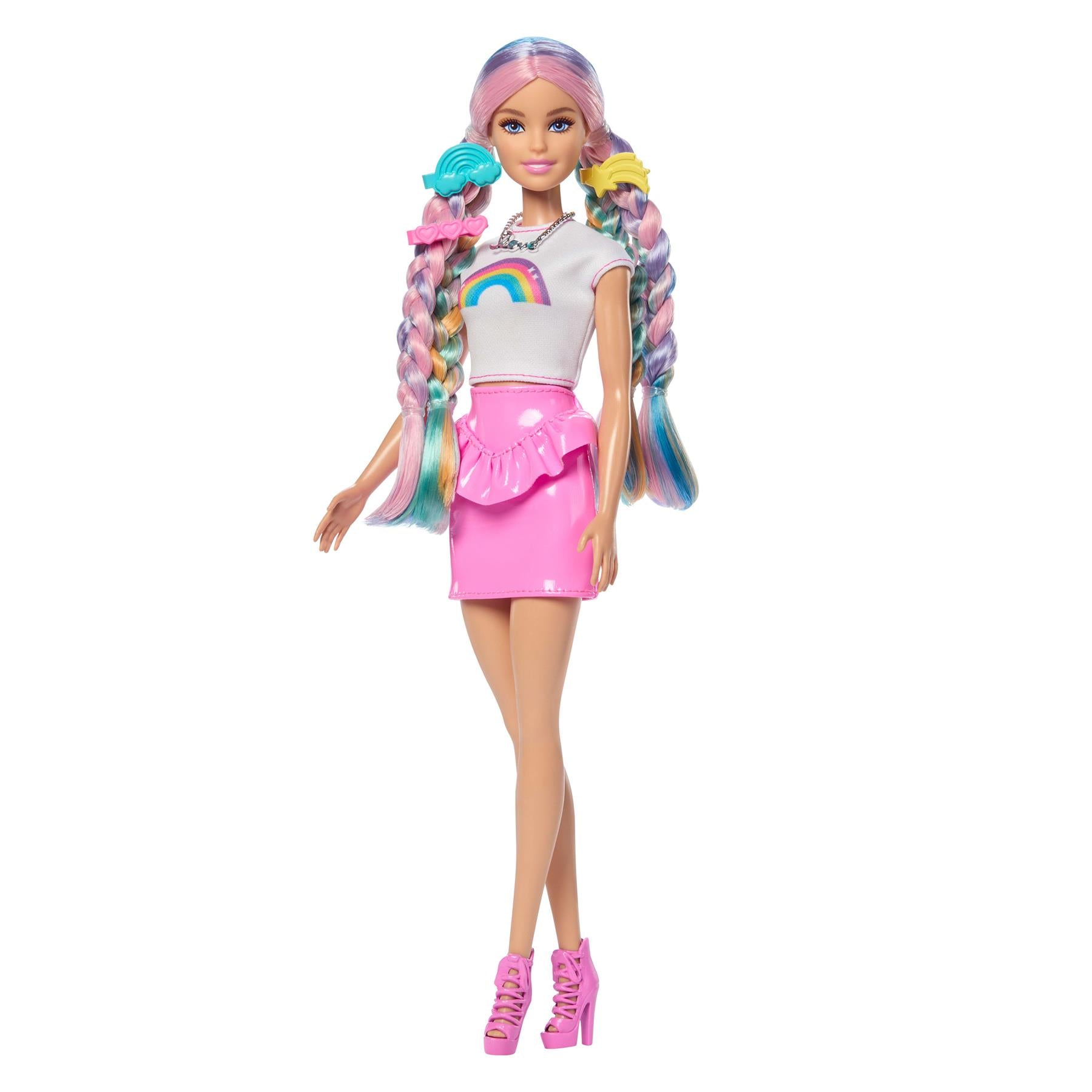 Barbie Rainbow Sparkle Hair Doll