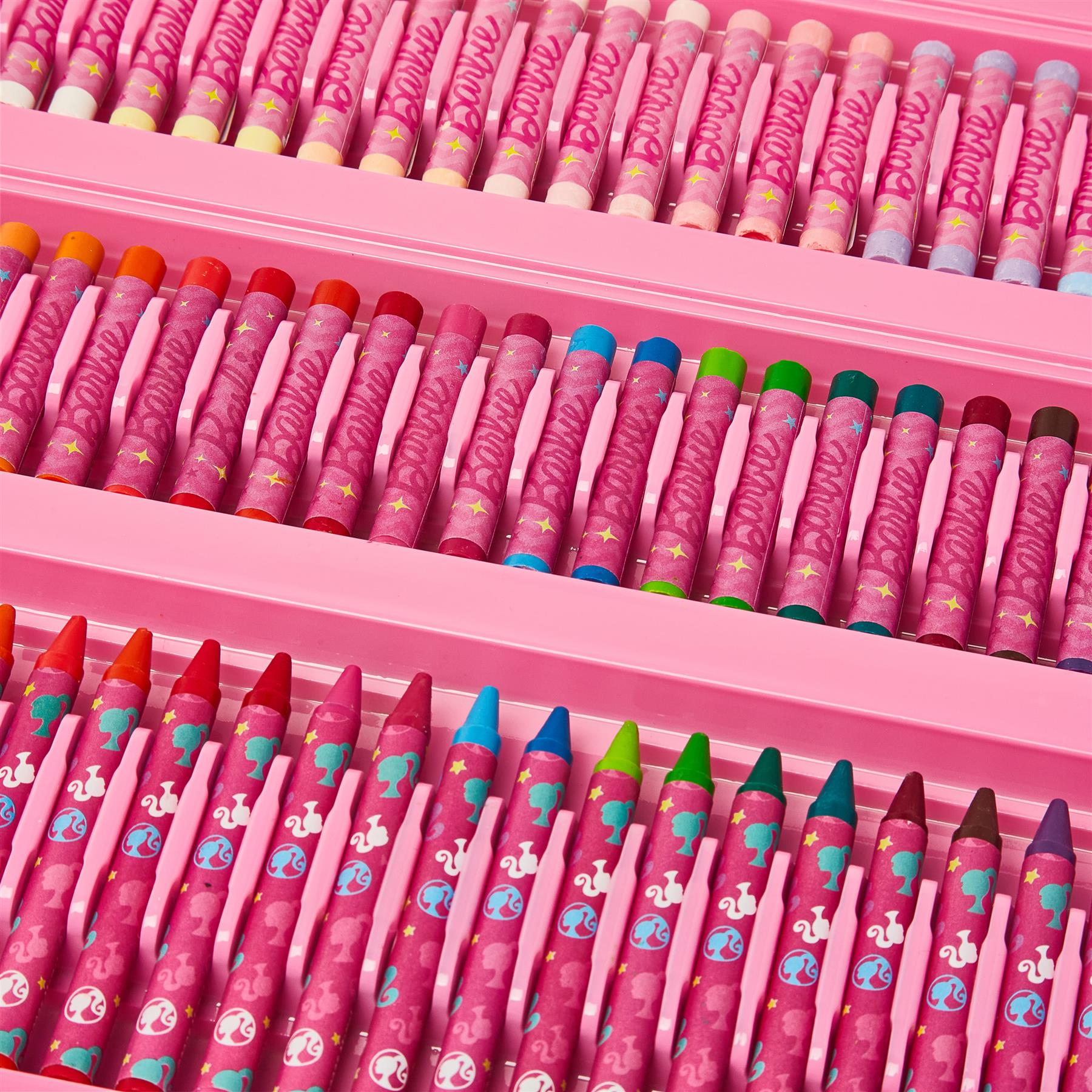 Barbie 162 Piece Childrens Easel Set with Whiteboard, Chalkboard & Accessories