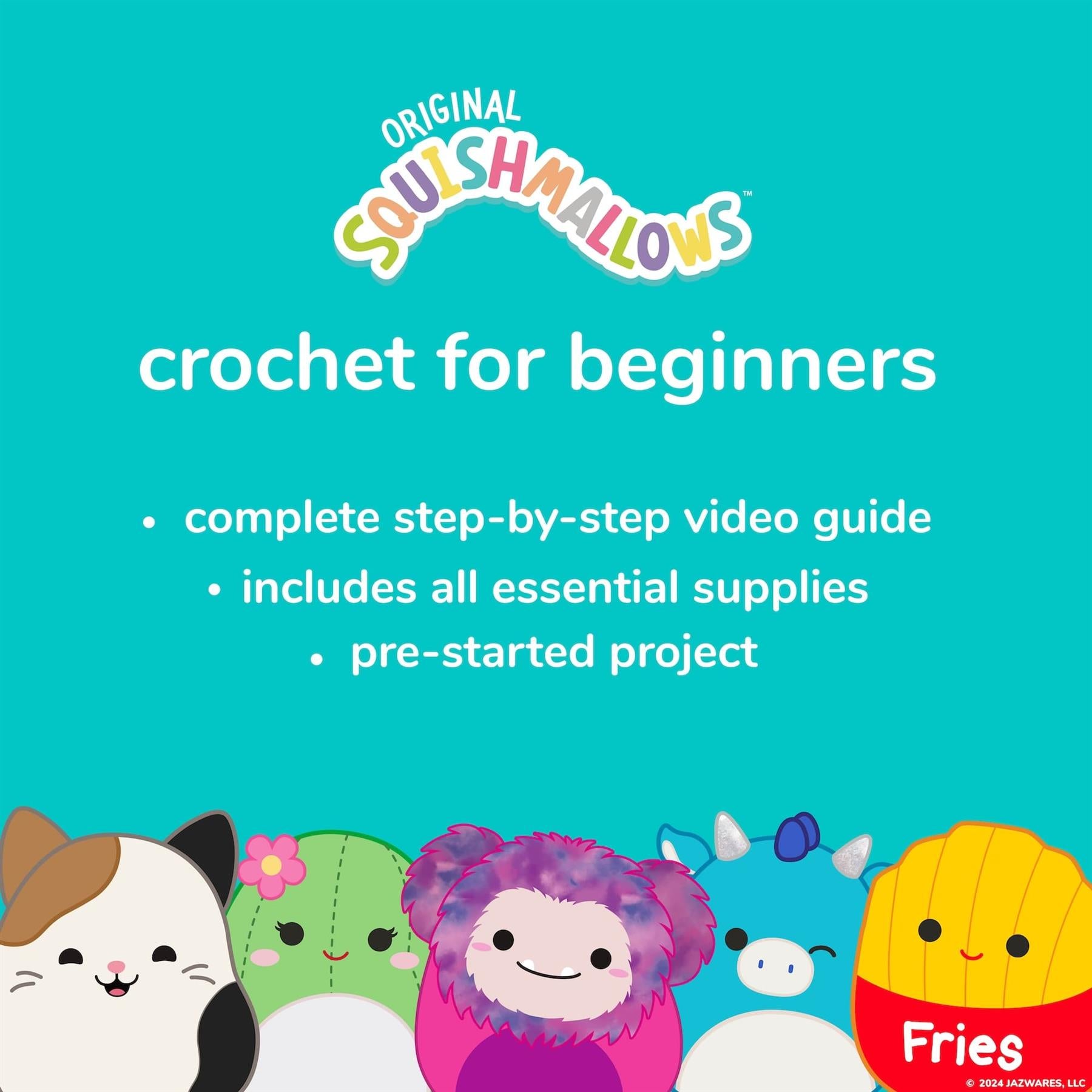 Original Squishmallows - Omar the Bear Crochet Kit