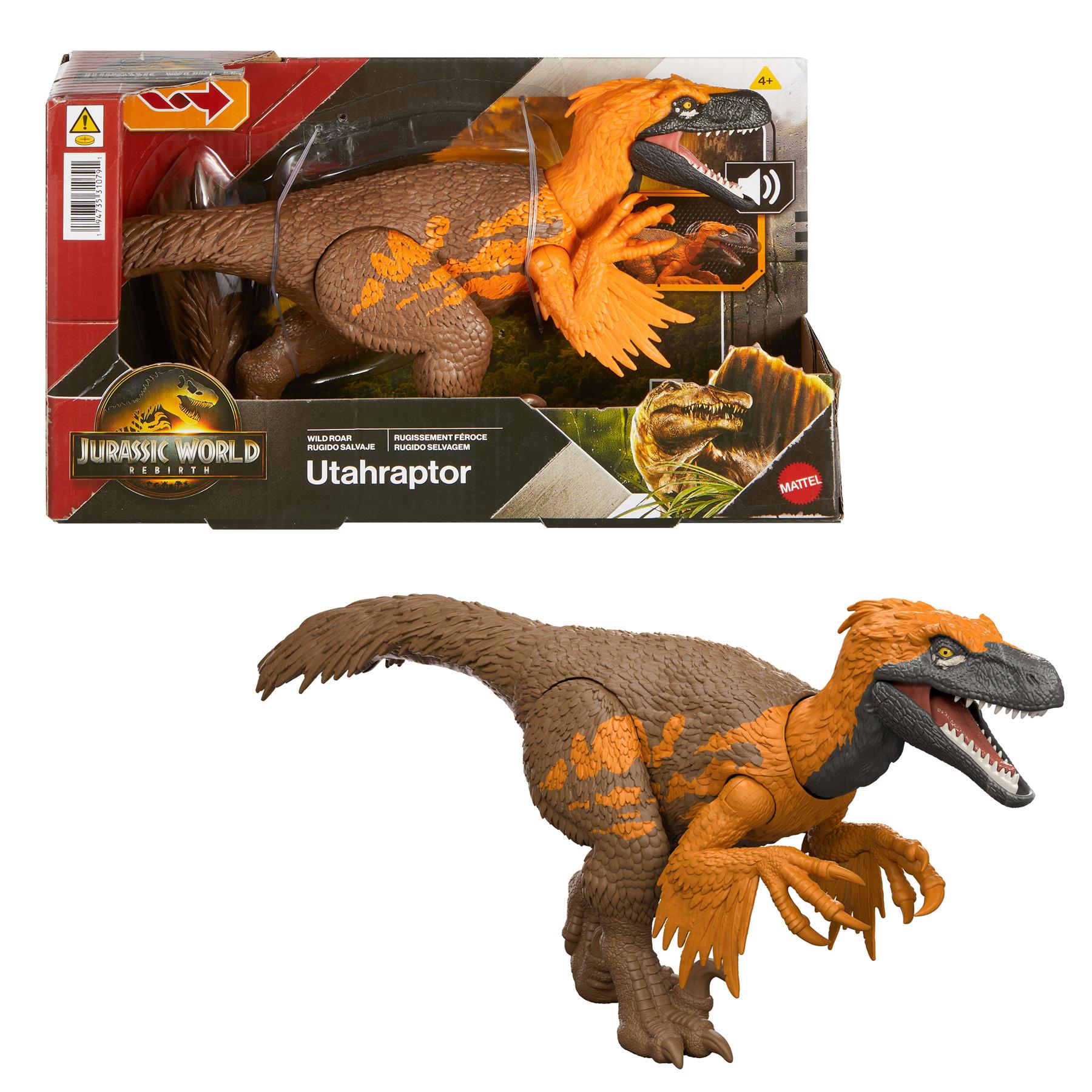 Jurassic World Rebirth Wild Roar Dinosaur - Utahraptor