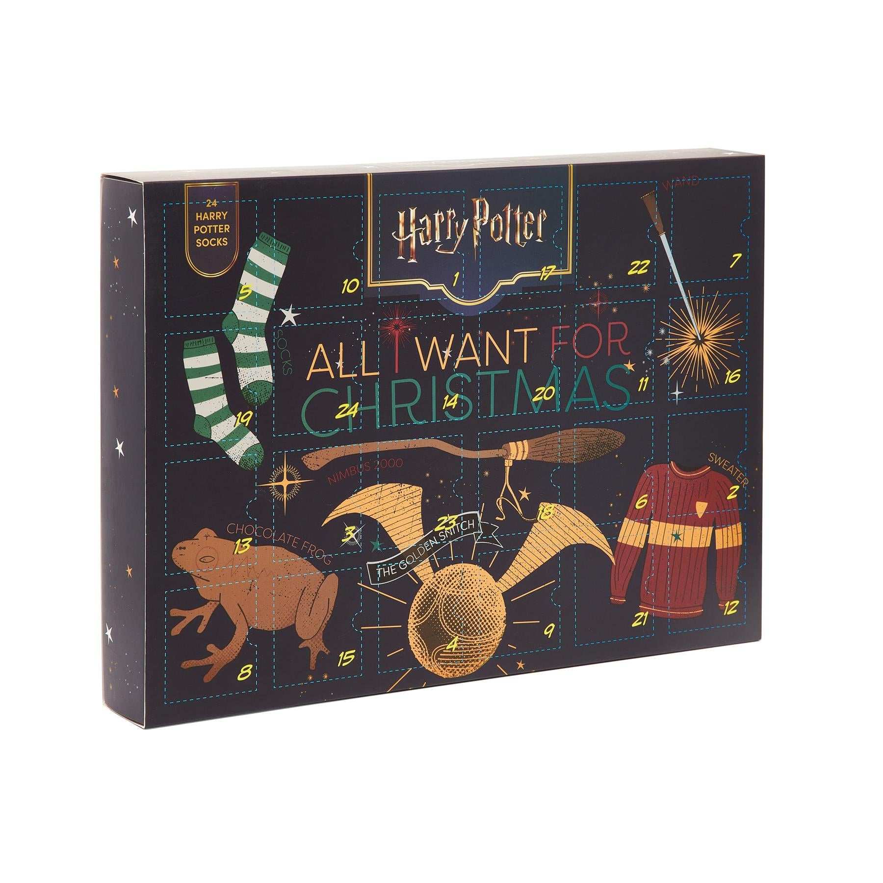 Harry Potter 24-Day Sock Advent Calendar - 12 pairs