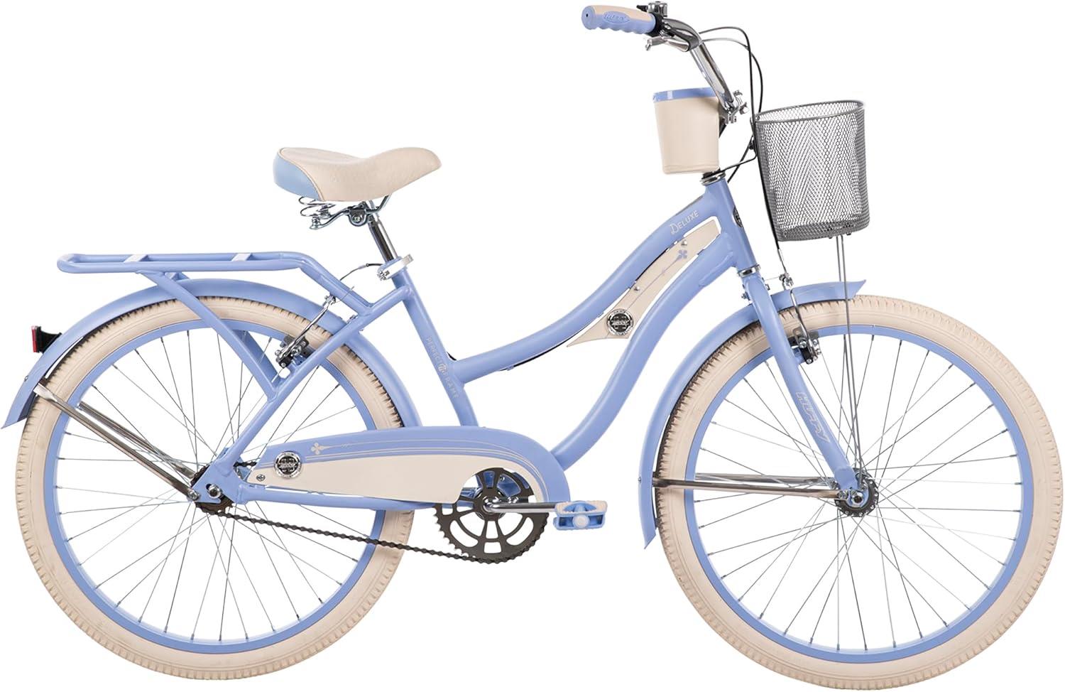 Huffy Deluxe 24 Inch Cruiser Bike - Baby Blue