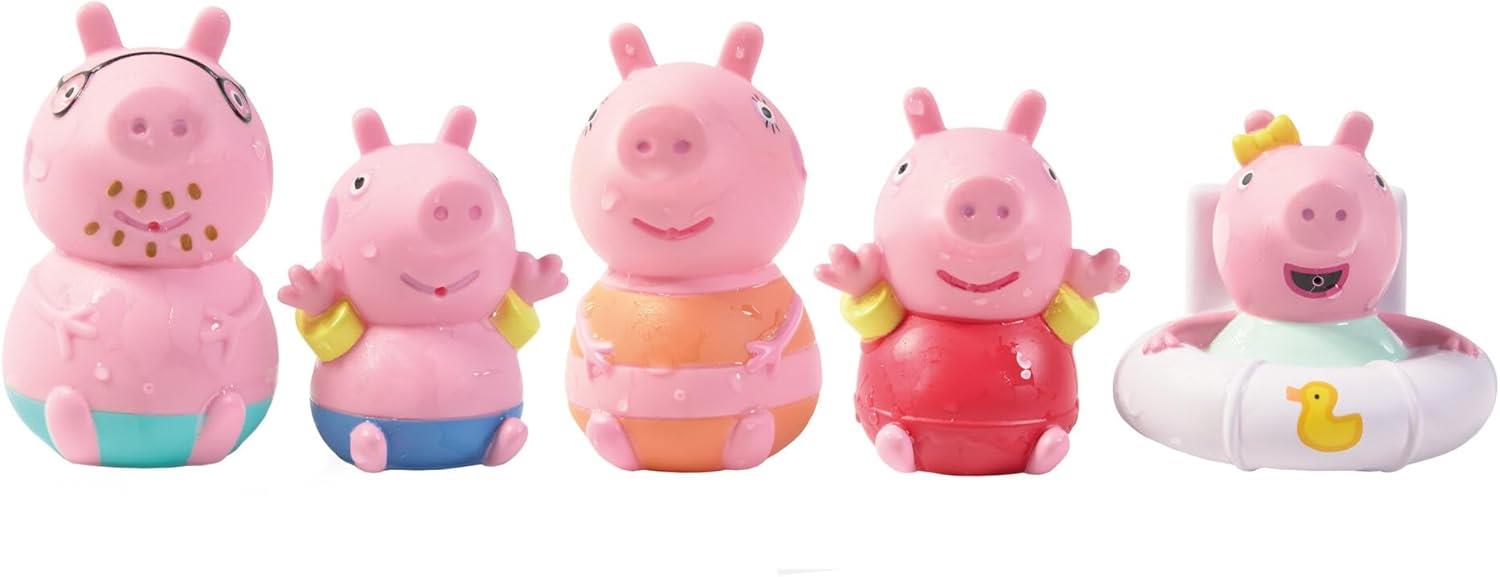 Tomy Toomies Peppa Pig Peppa Bath Squirters Family 5 Pack
