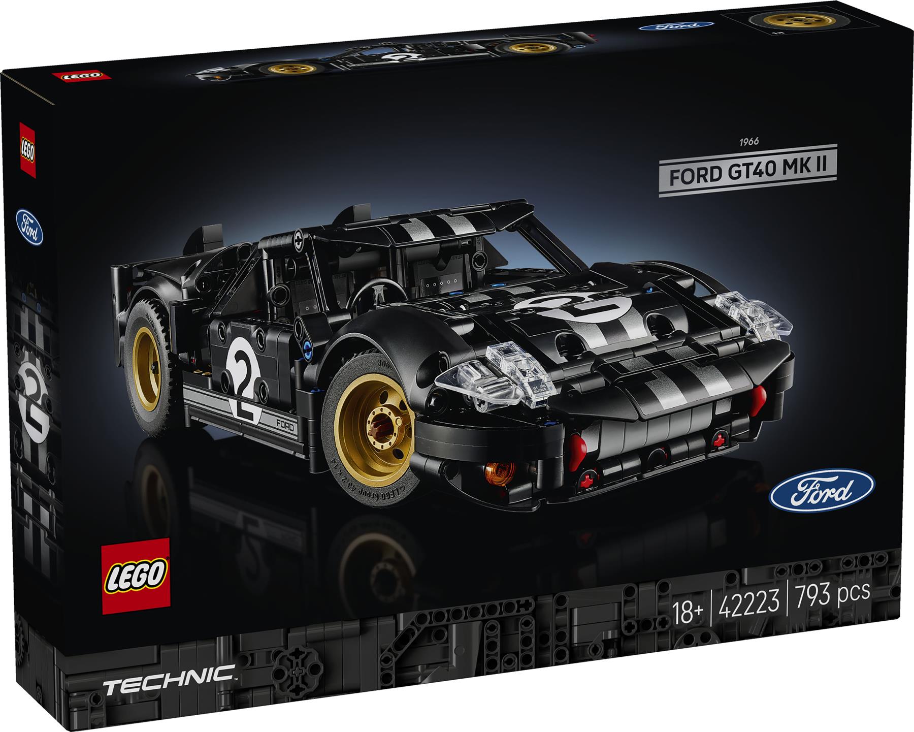 LEGO Technic 1966 Ford G T40 MKII Race Car 42223