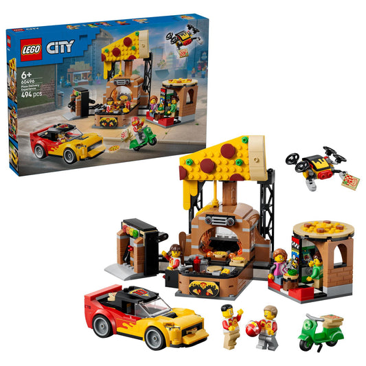 LEGO City Pizza Delivery Experience with Vehicles 60496
