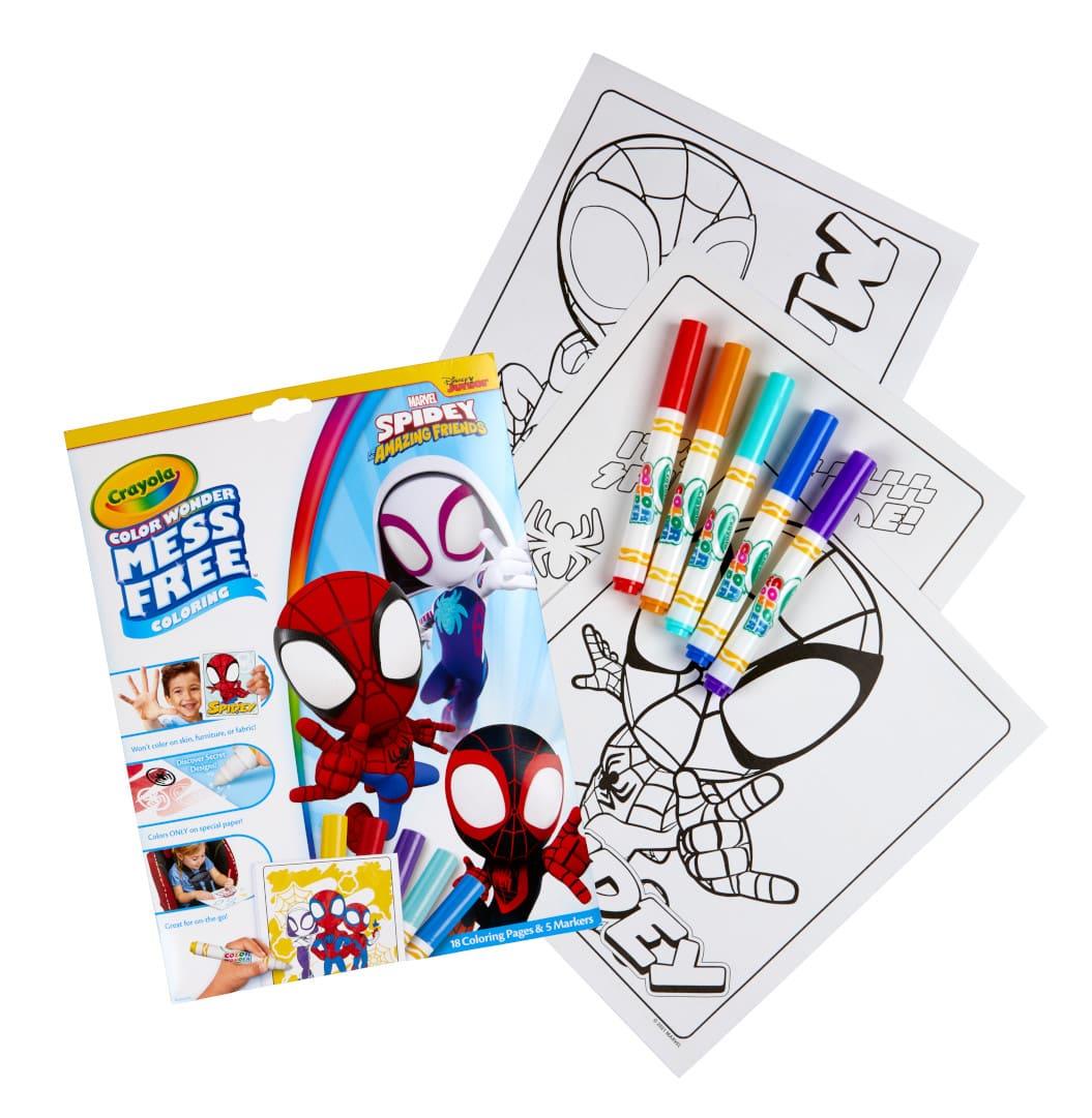 Crayola Colour Wonder - Marvel Spidey and His Amazing Friends Mess-Free Colouring Book