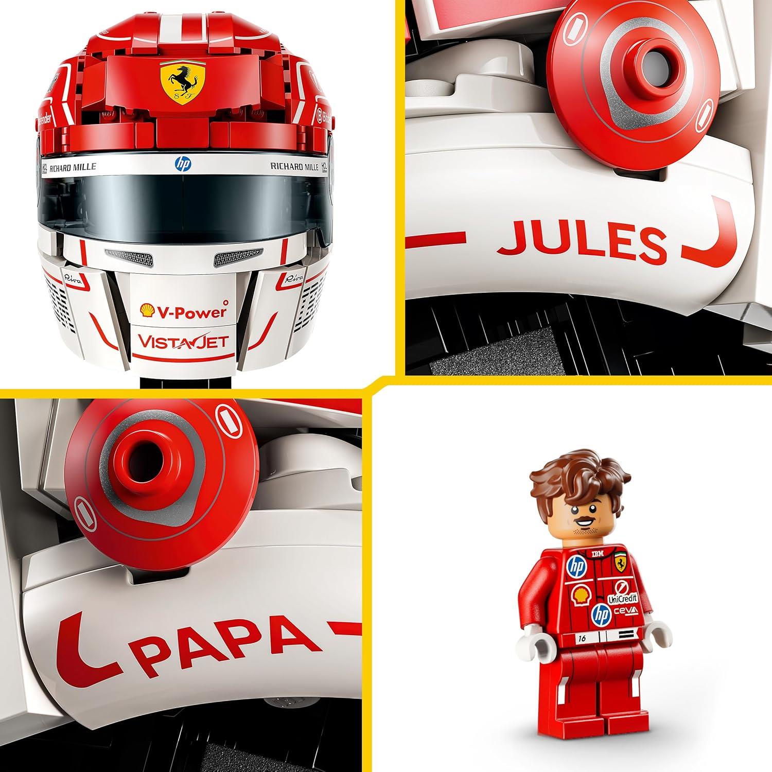LEGO F1 Scuderia Ferrari HP Helmet - Leclerc Helmet 43014