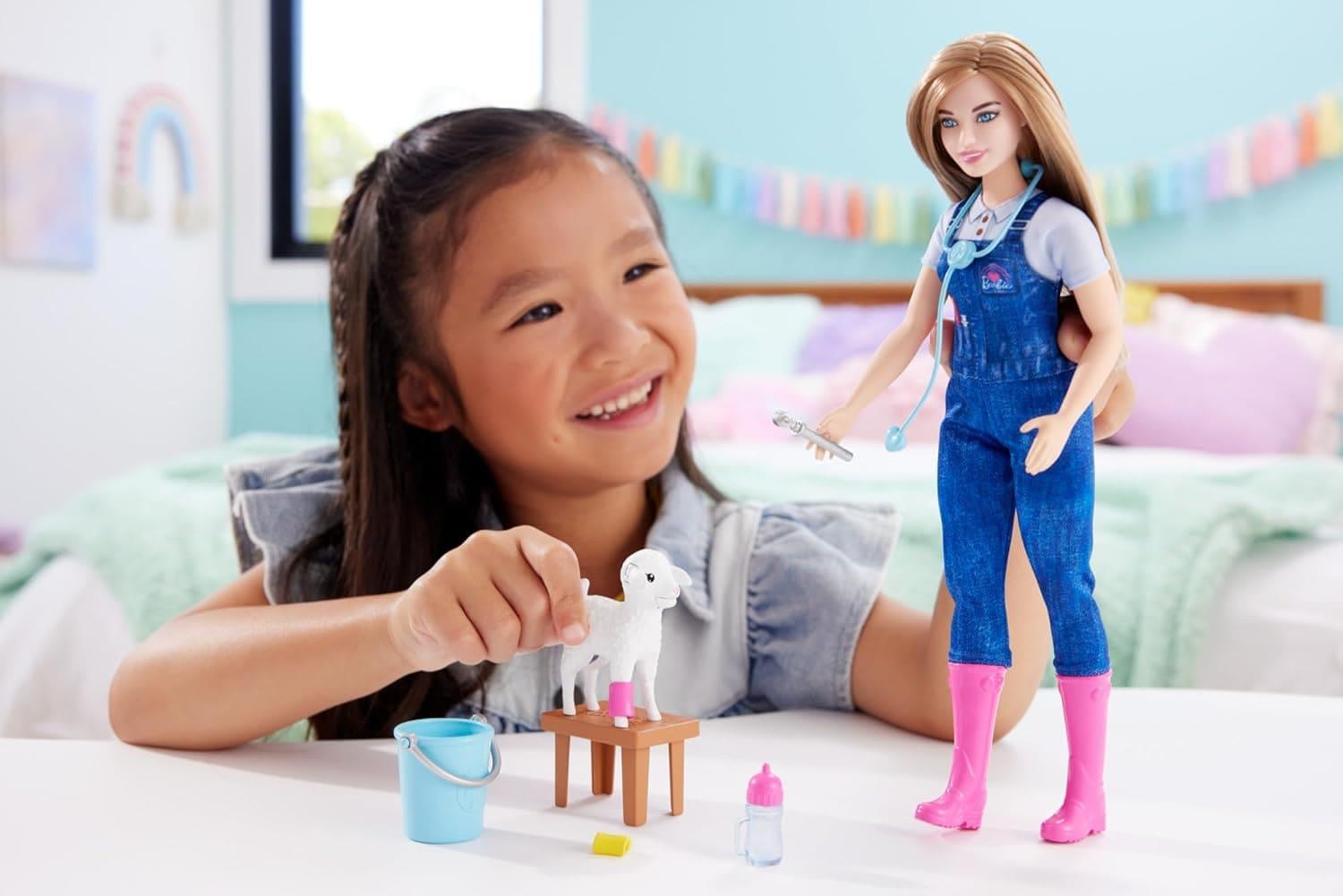 Barbie Farm Veterinarian Doll Playset