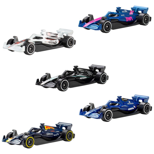 Hot Wheels Formula 1 Die-Cast 5 Pack Car Set