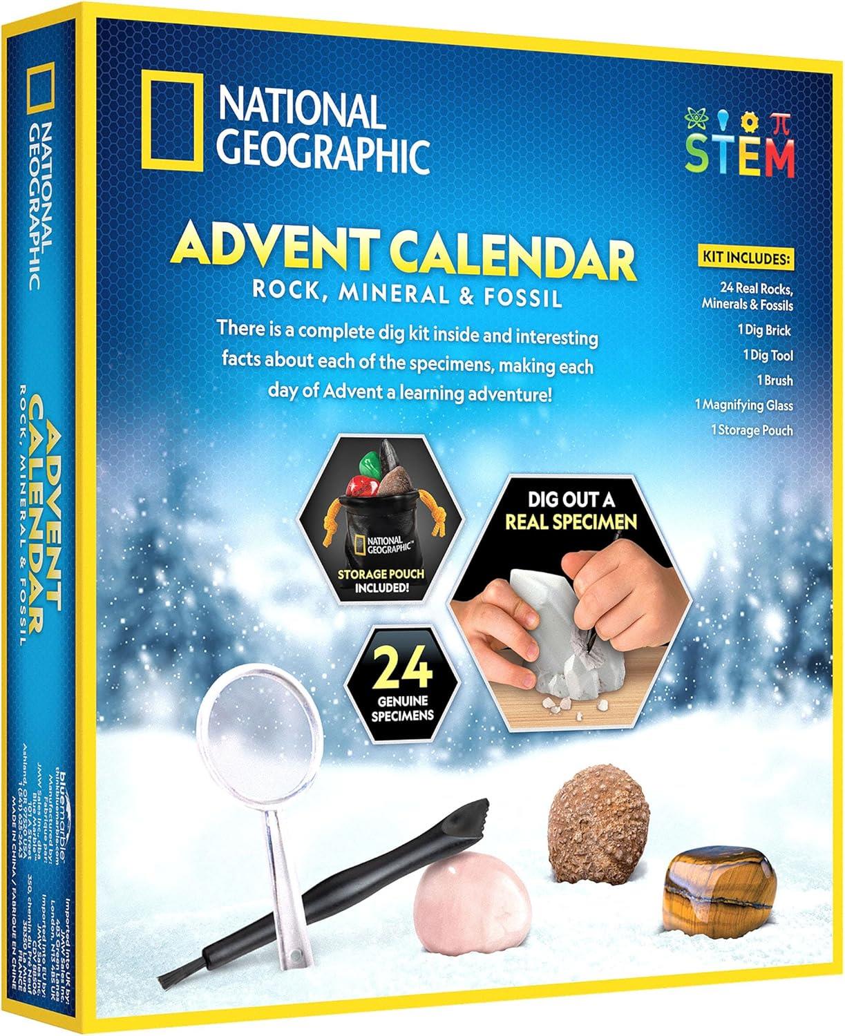 National Geographic Rock Minerals & Fossil Advent Calendar