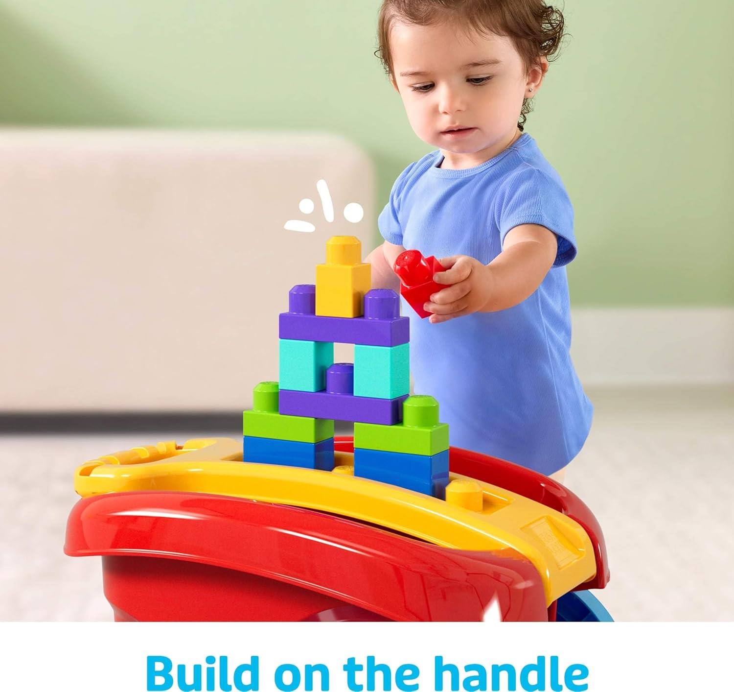 Mega Bloks Block Scooping Pull Wagon