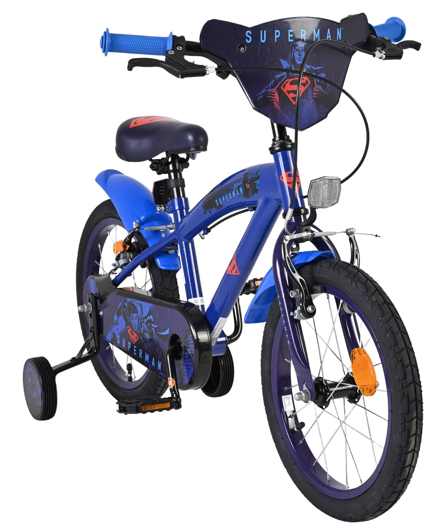 Superman Children's 16 Inch Bike - Blue