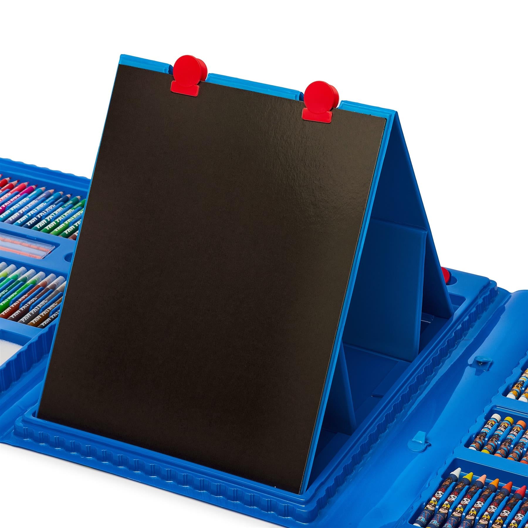 PAW Patrol 162 Piece Childrens Easel Set with Whiteboard, Chalkboard & Accessories