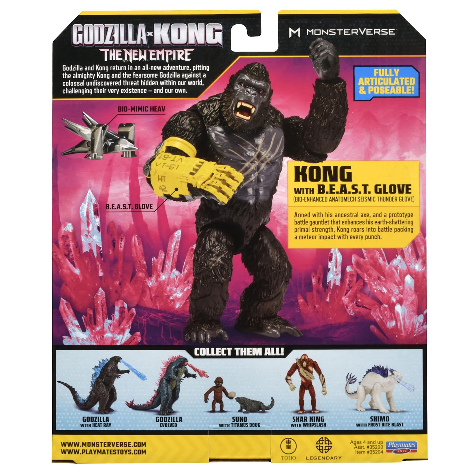 MonsterVerse Godzilla x Kong: The New Empire 6 inch Kong With Arm Brace Armour