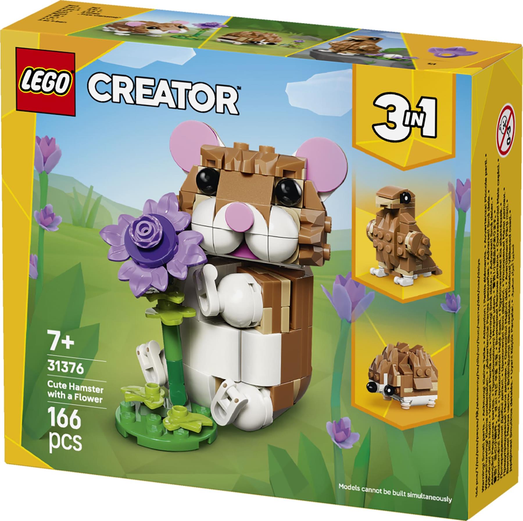 LEGO Creator 3in1 Cute Hamster with a Flower 31376