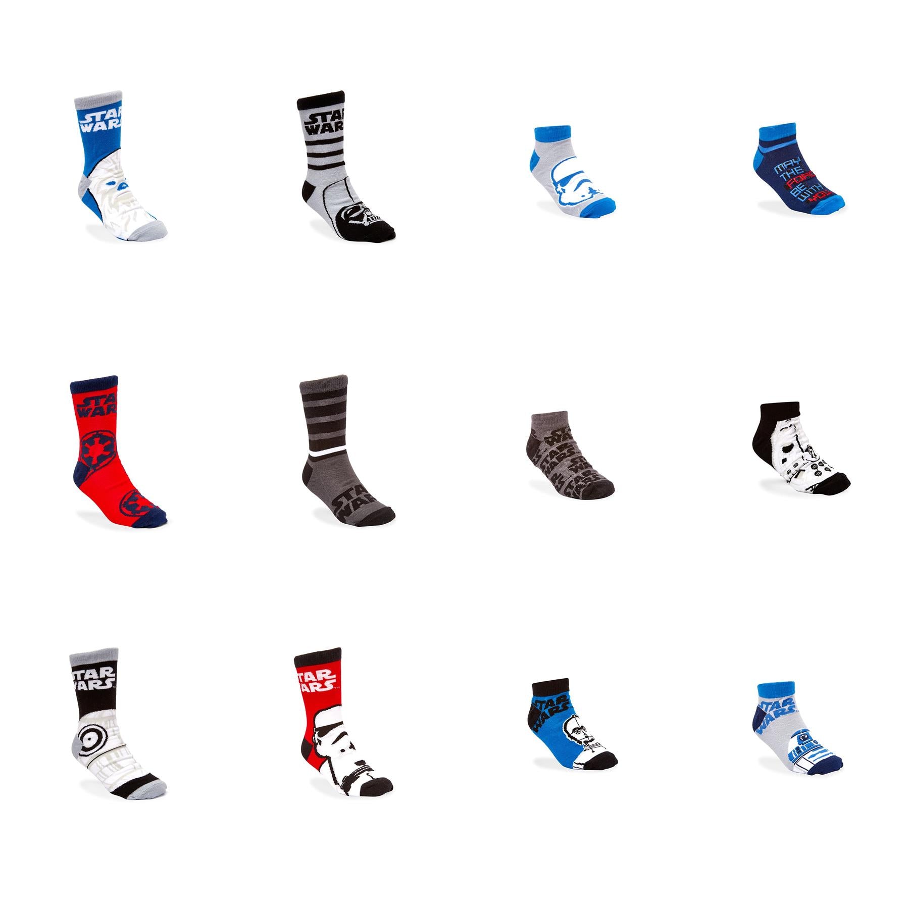 Star Wars 24-Day Sock Advent Calendar - 12 pairs