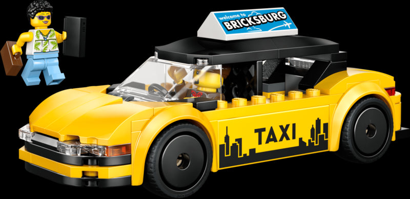LEGO City Yellow Taxi Toy Model Car Kit 60487