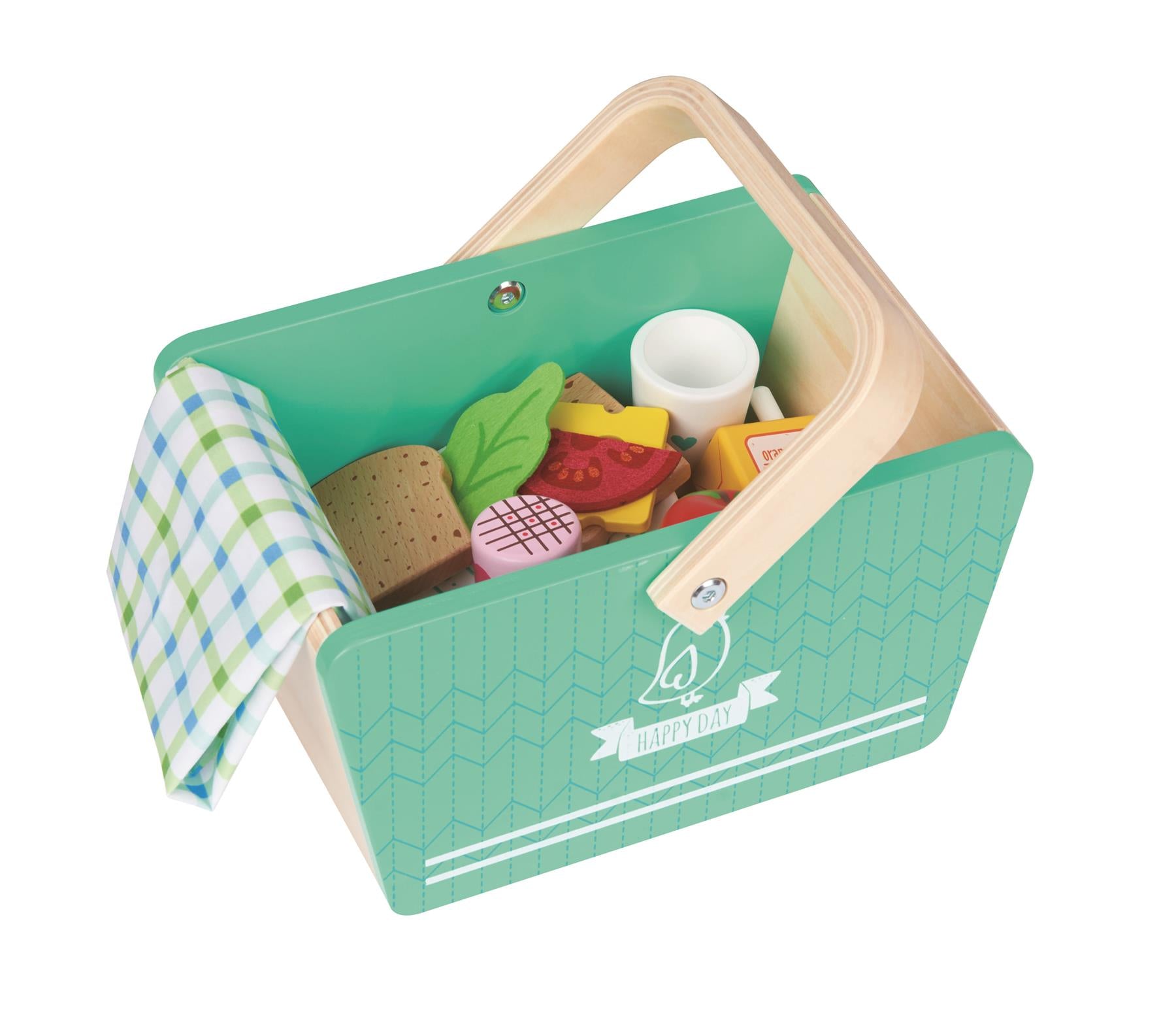 Lelin Wooden Picnic Food Playset