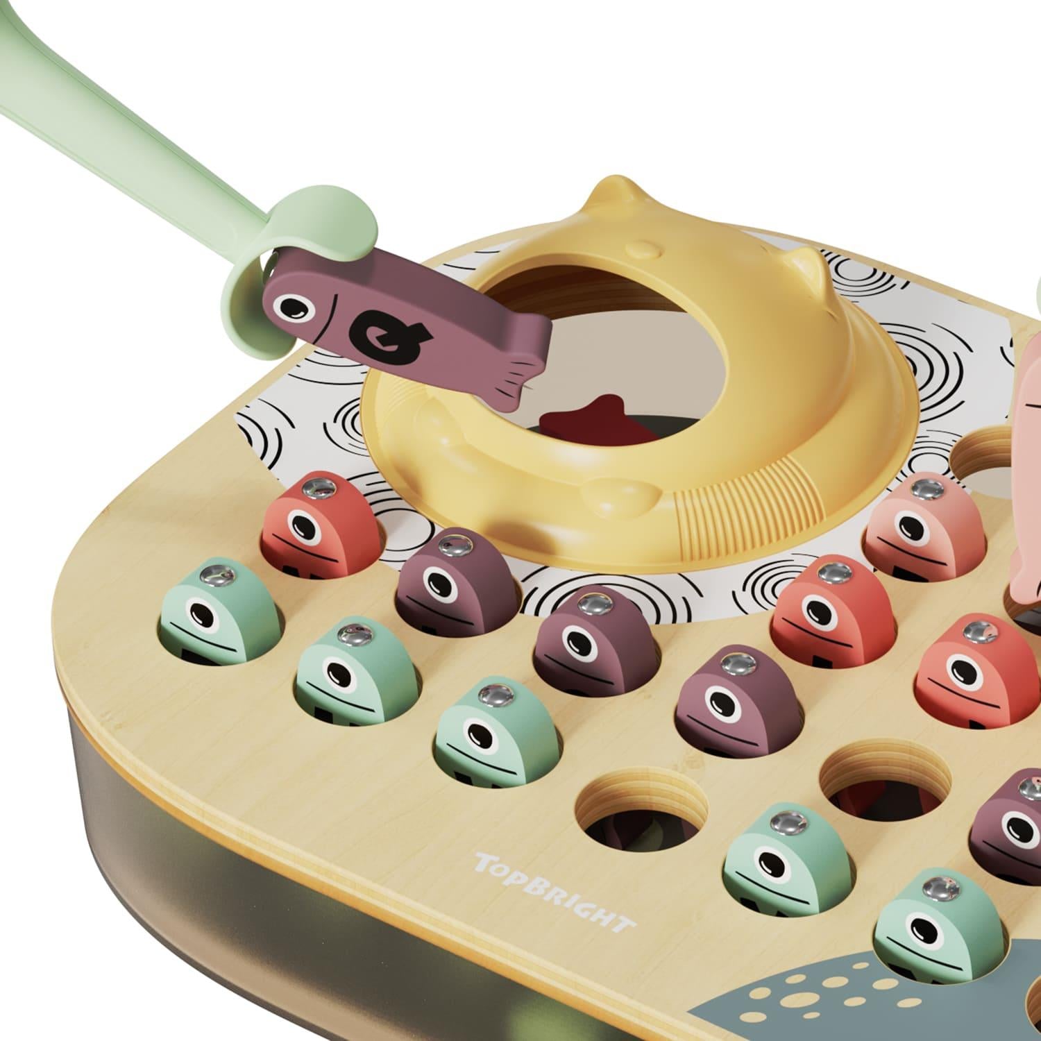 Topbright Wooden Fishing Game ABC