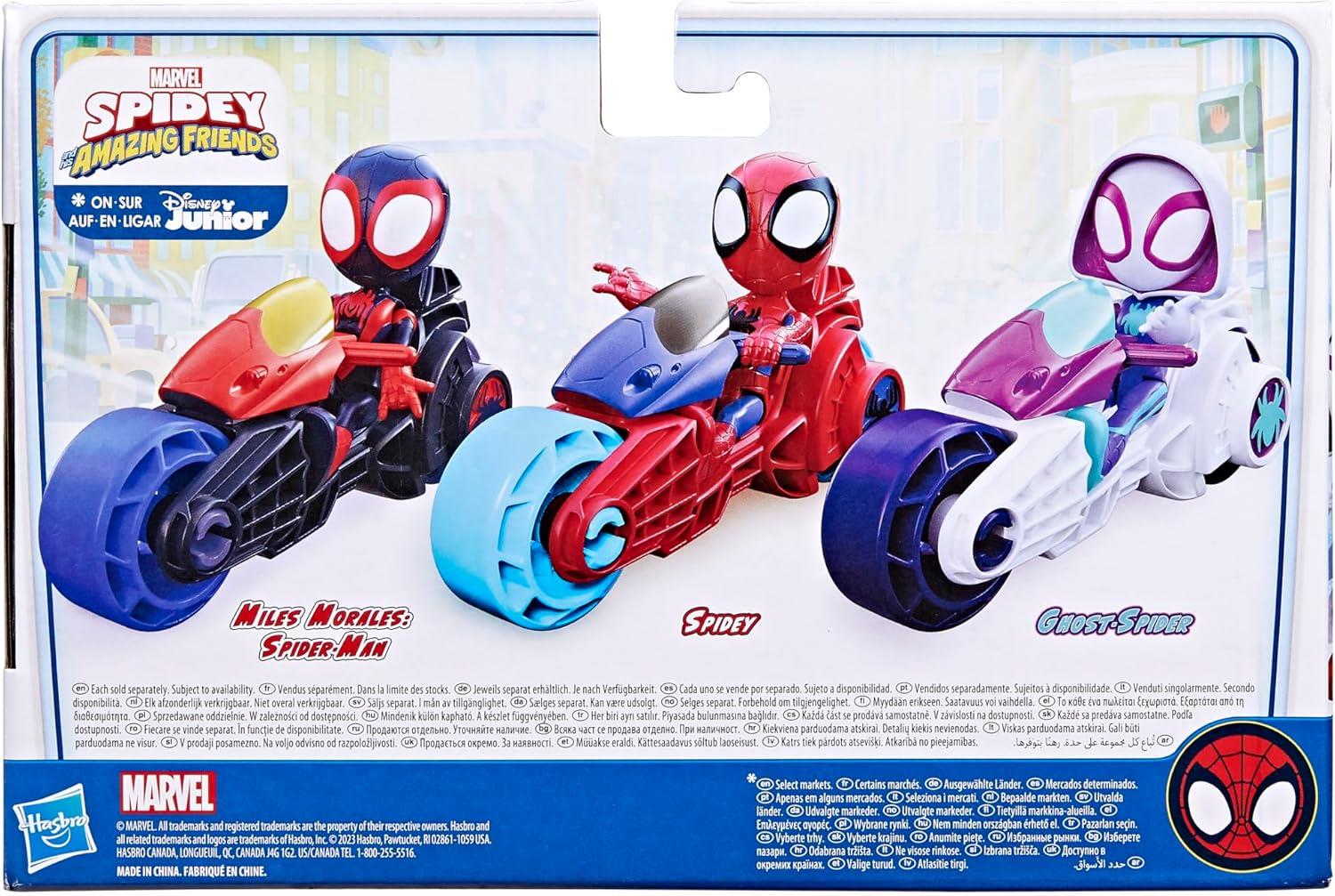 Spidey and His Friends Action Figure Toy Motorcycle Playset