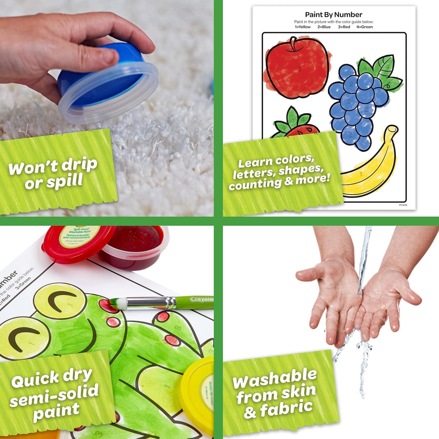 Crayola Spill Proof Washable Paint Set