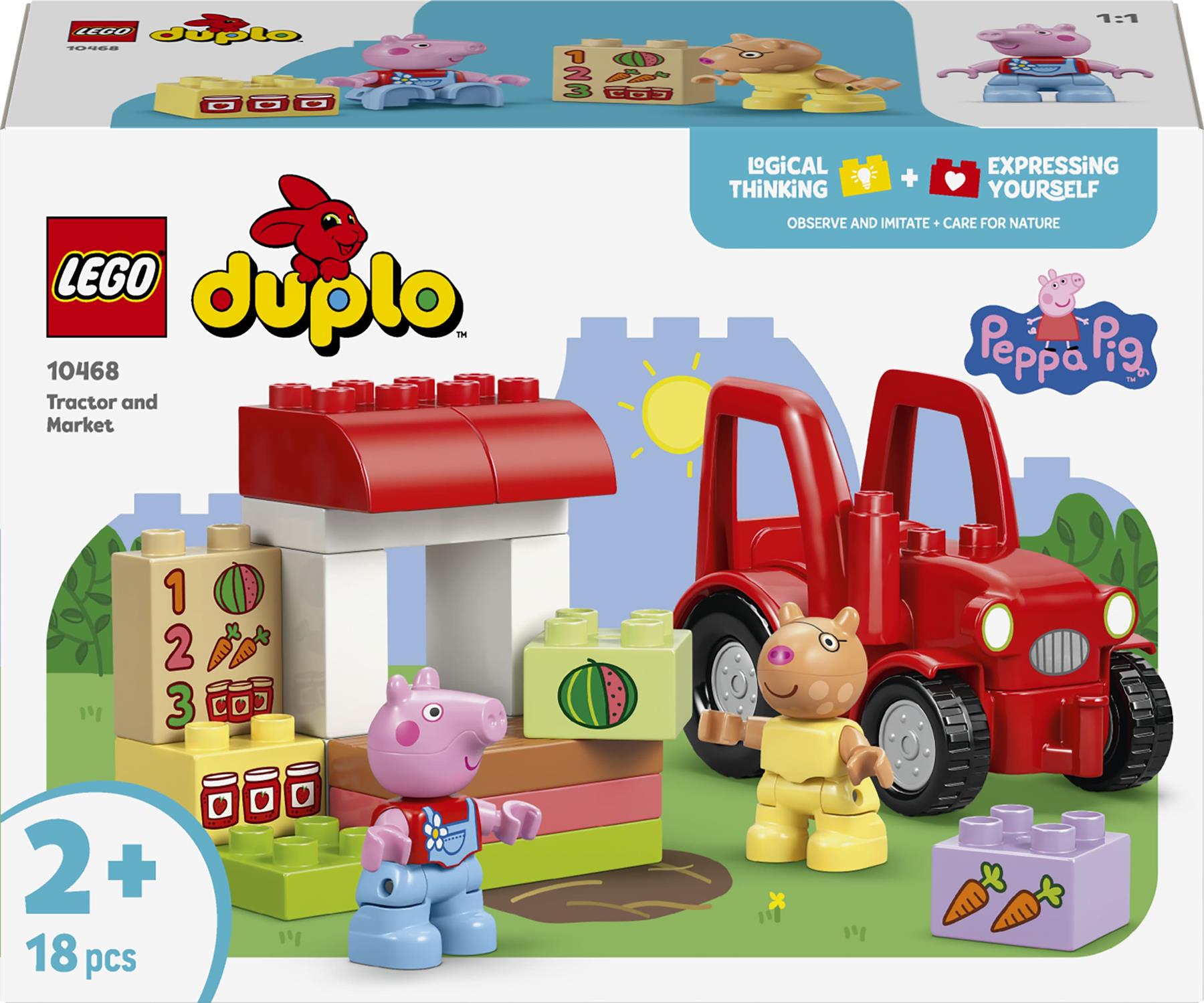 LEGO Duplo Peppa Pig Tractor and Market 10468