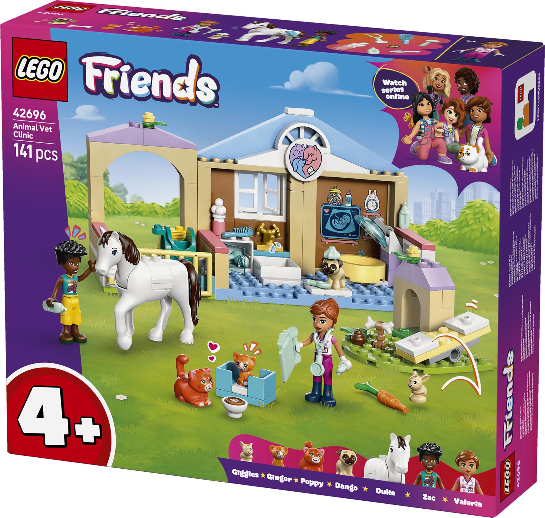 LEGO Friends Animal Vet Clinic Toy Playset 42696