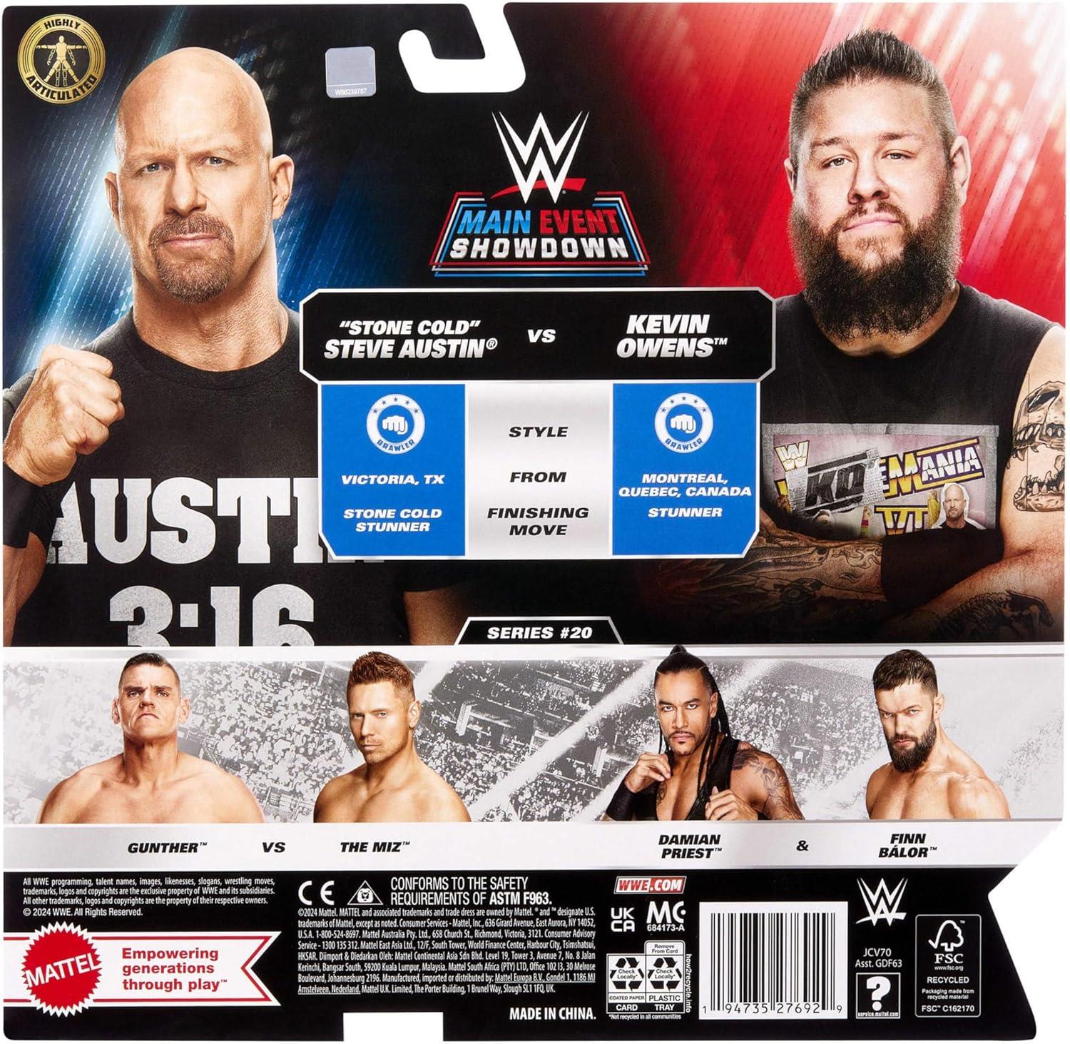 WWE Championship Showdown 2 Pack - Kevin Owens vs  Stone Cold Steve Austin