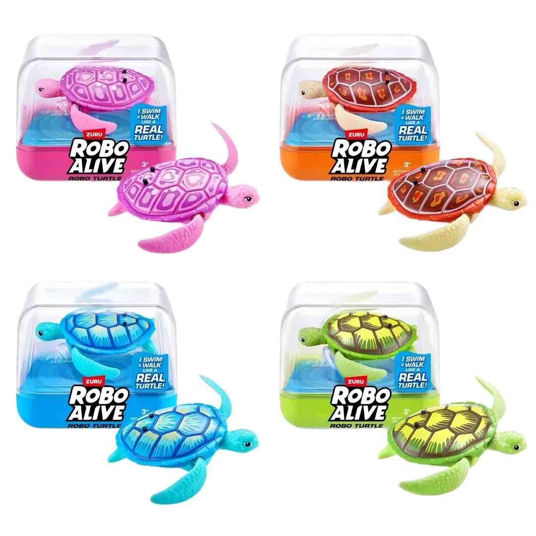 Zuru Robo Alive Turtle 2 Pack - Green & Pink