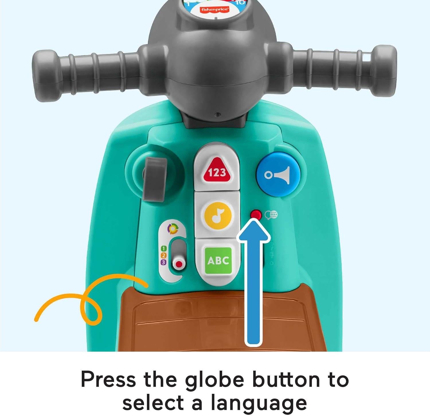 Fisher-Price Toddler Ride-On Toy Scooter