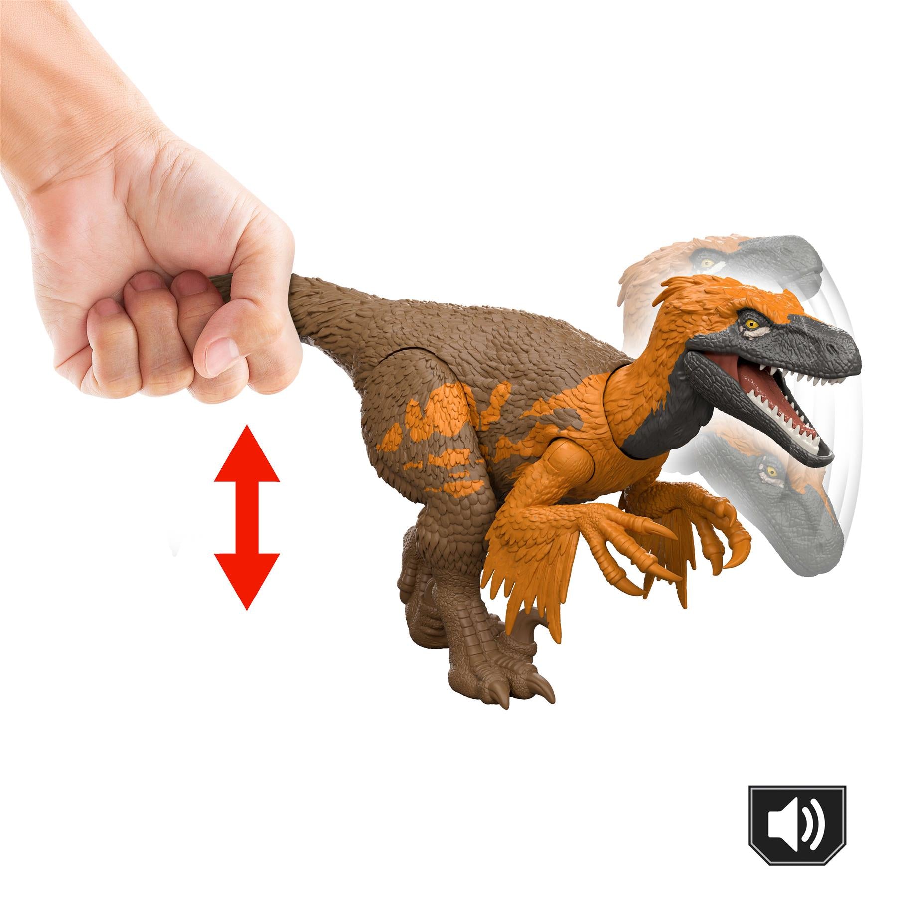 Jurassic World Rebirth Wild Roar Dinosaur - Utahraptor