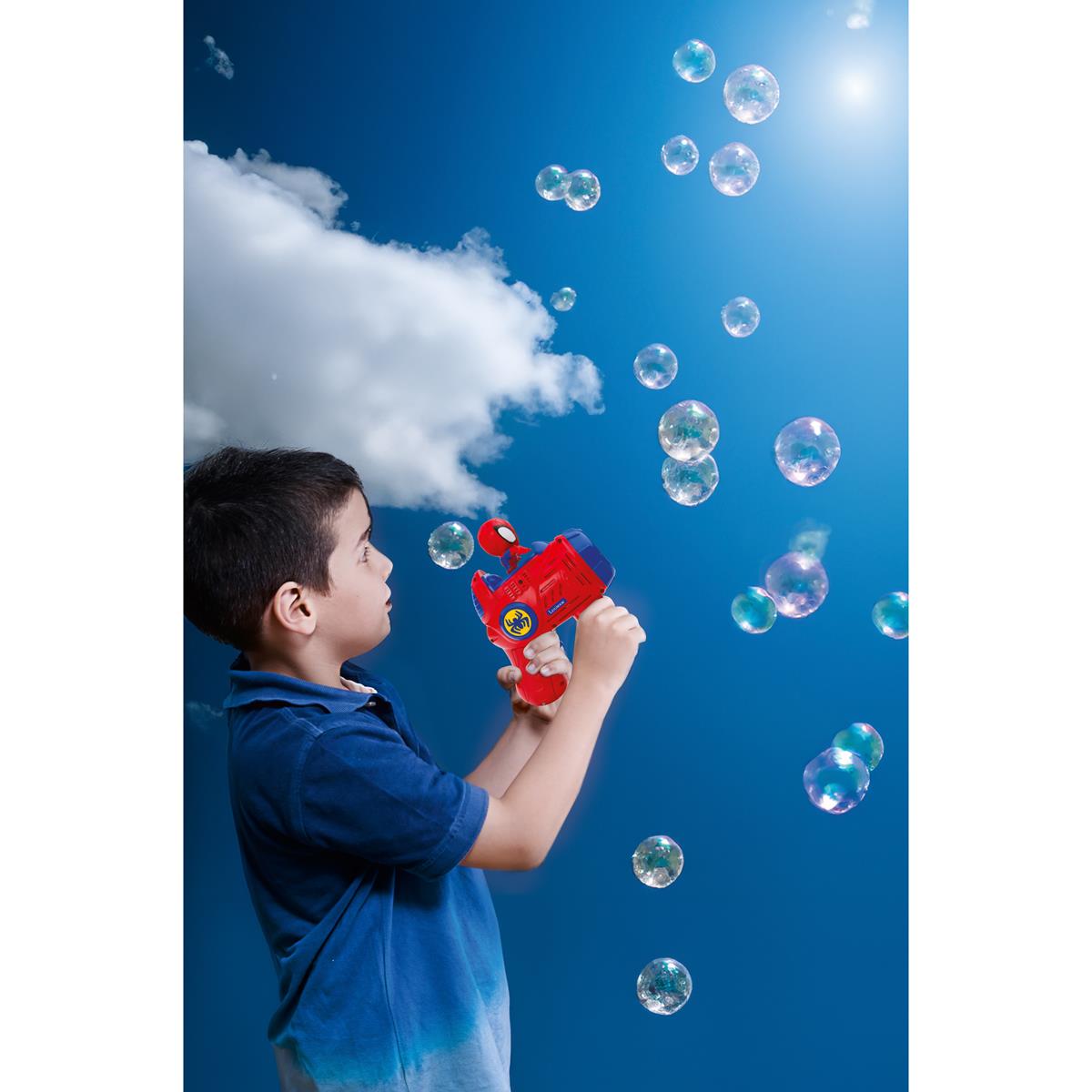 Spidey Bubble Gun  Blaster with Light and Sound Effects