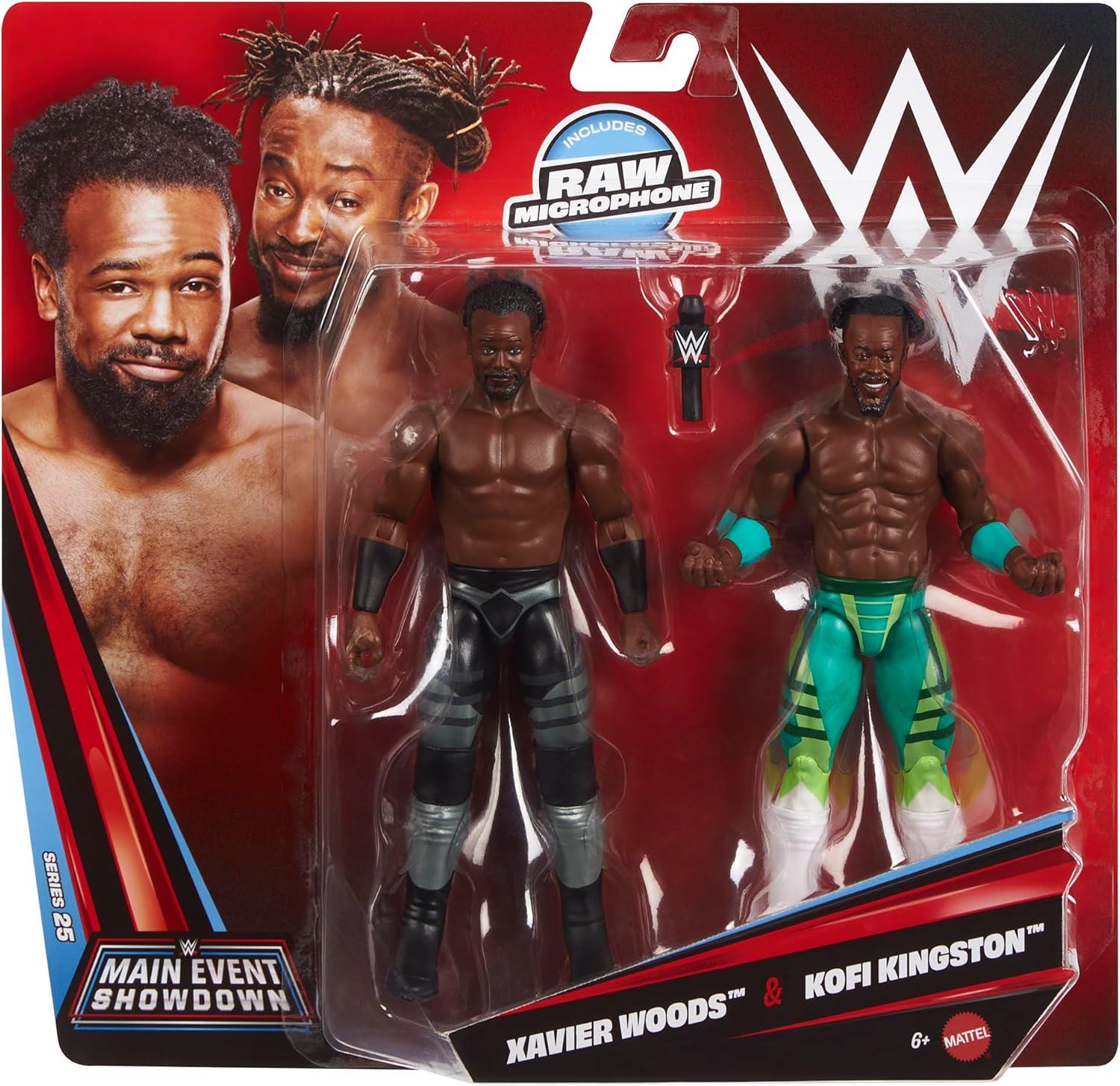 WWE Main Event Showdown 6 Inch Action Figures - Xavier Woods & Kofi Kingston