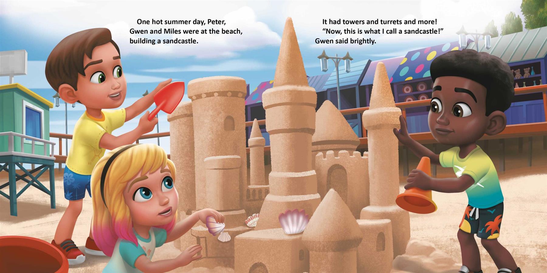 Marvel Spidey & His Amazing Friends Storybook and Colour Your Own Squishy