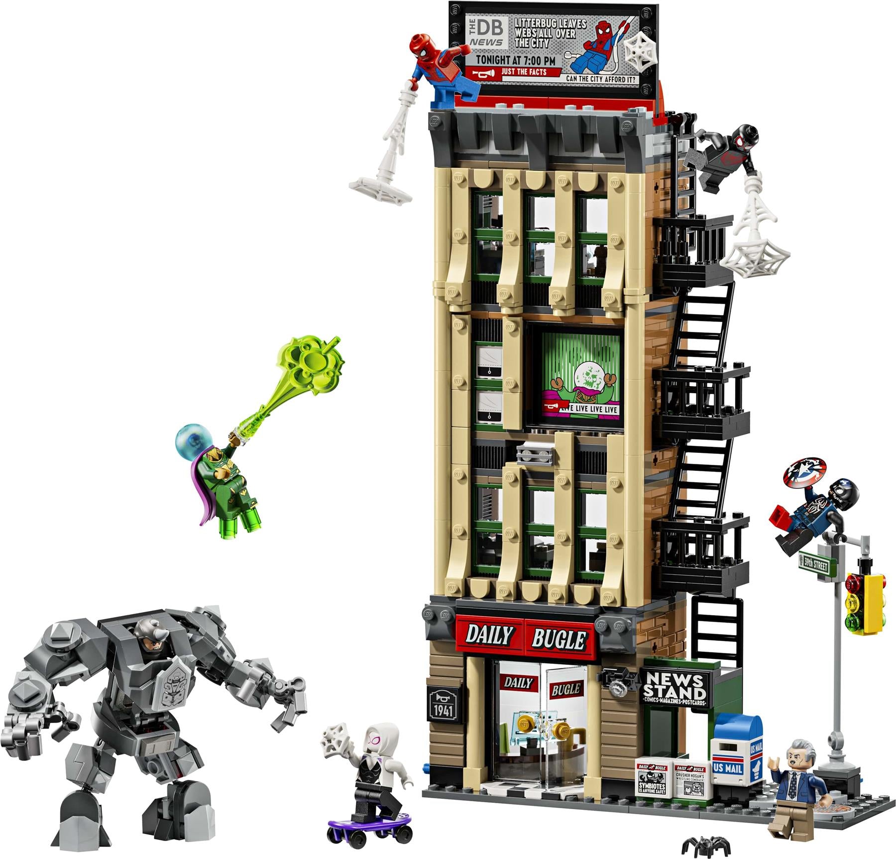 LEGO Marvel Super Heroes Spider-Man vs. Mysterio: The Daily Bugle 76342
