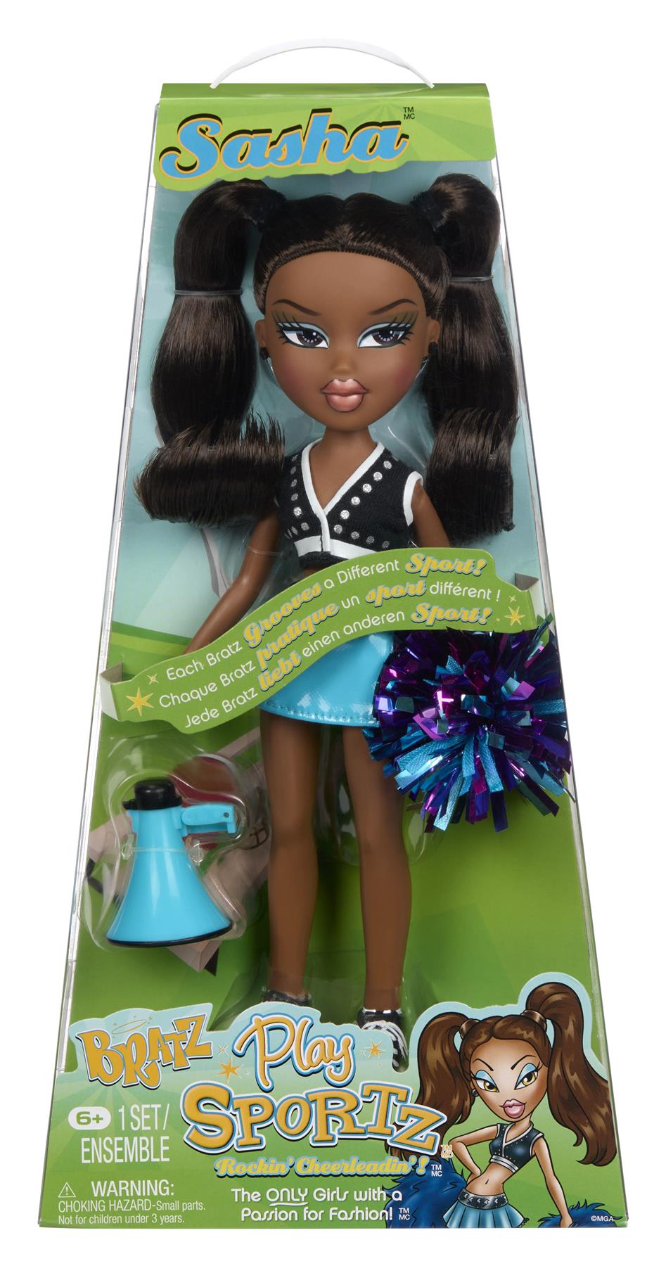 Bratz Play Sportz Doll Sasha - Cheerleader