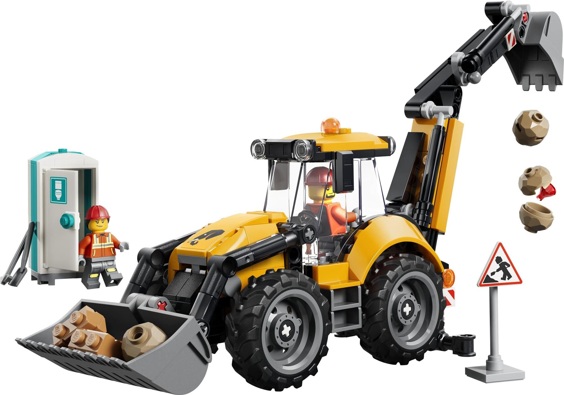 LEGO City Yellow Backhoe Loader 60480