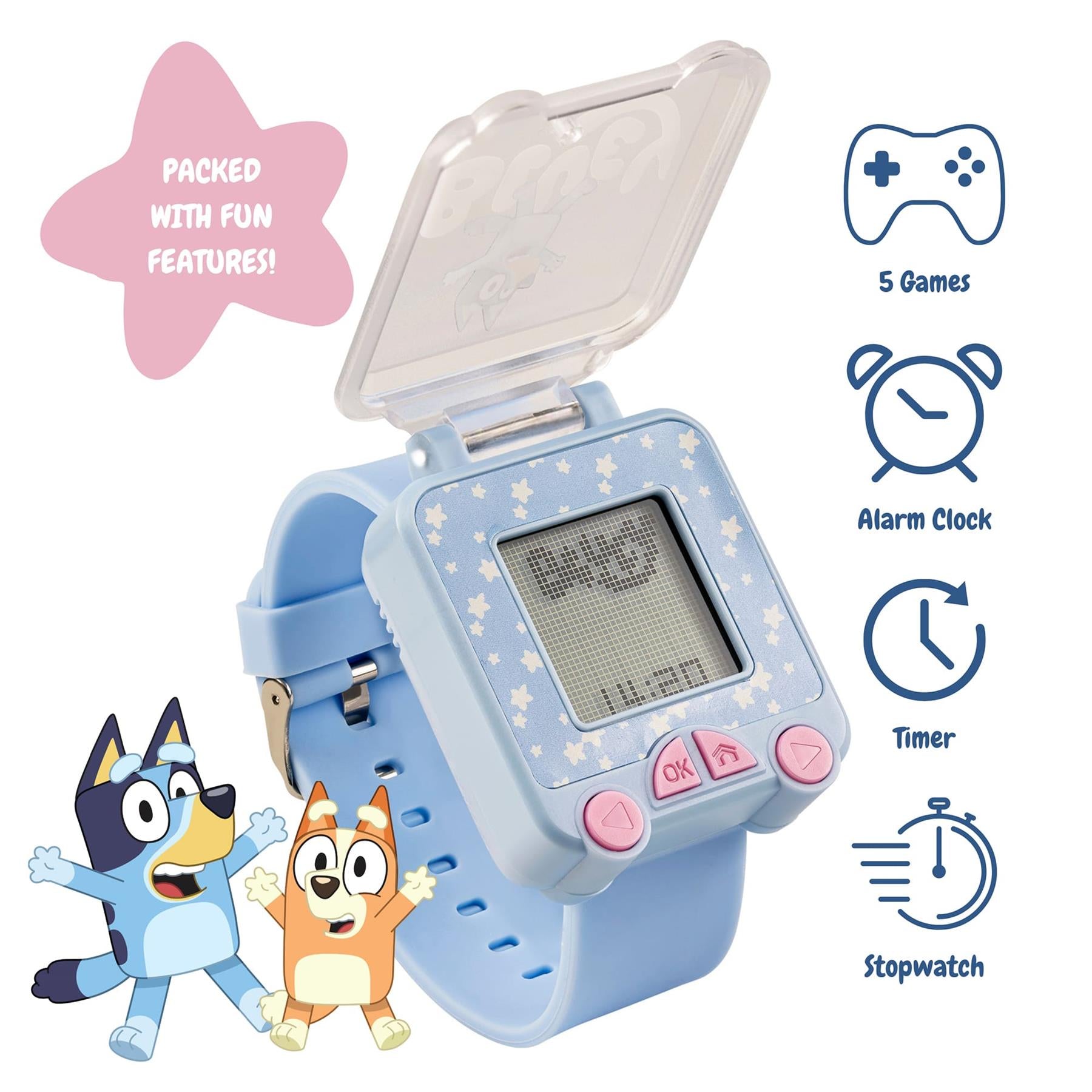 Bluey Blue Strap Learning Watch