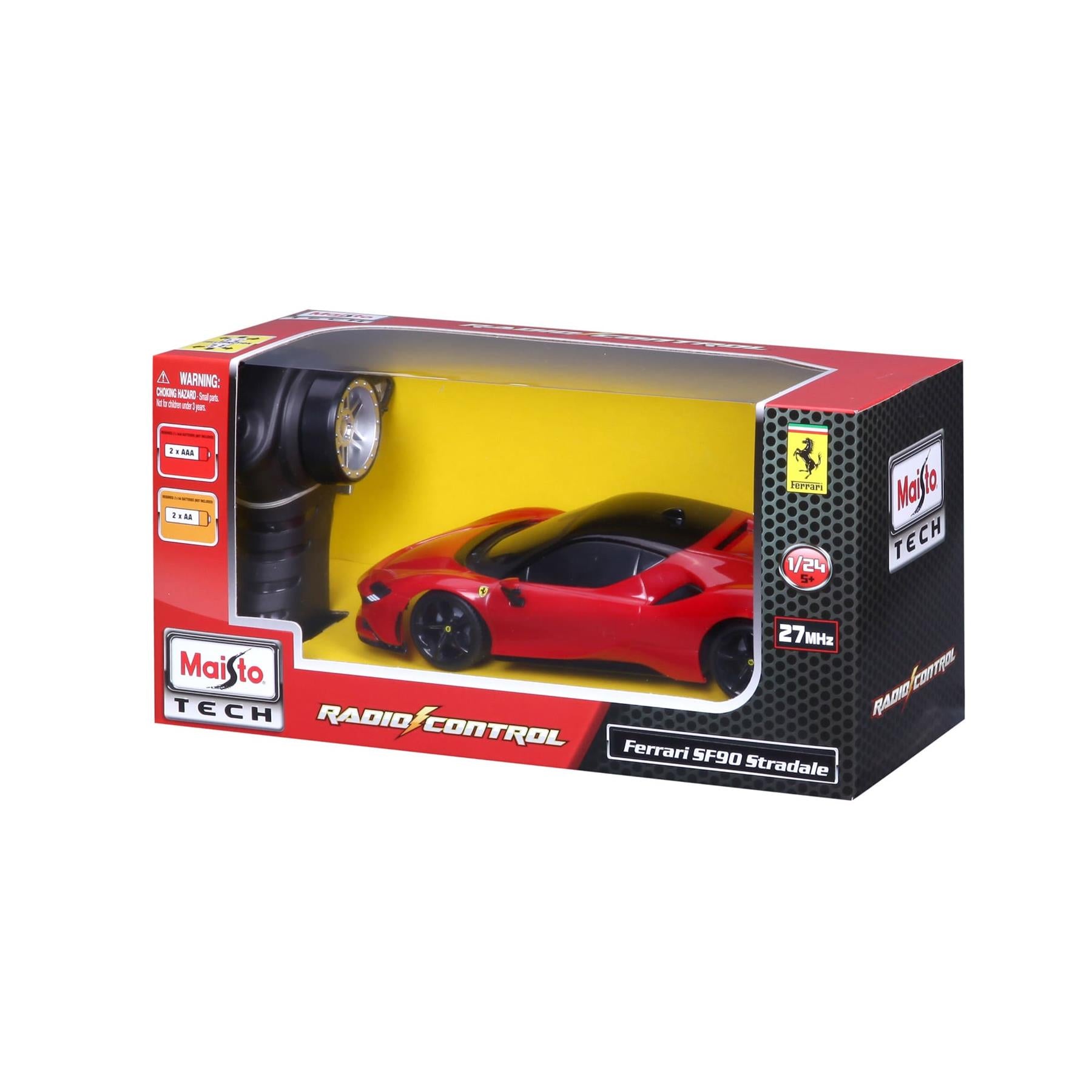 Maisto Tech R/C Ferrari SF90: 1:24 Scale Remote Control Stradale Car