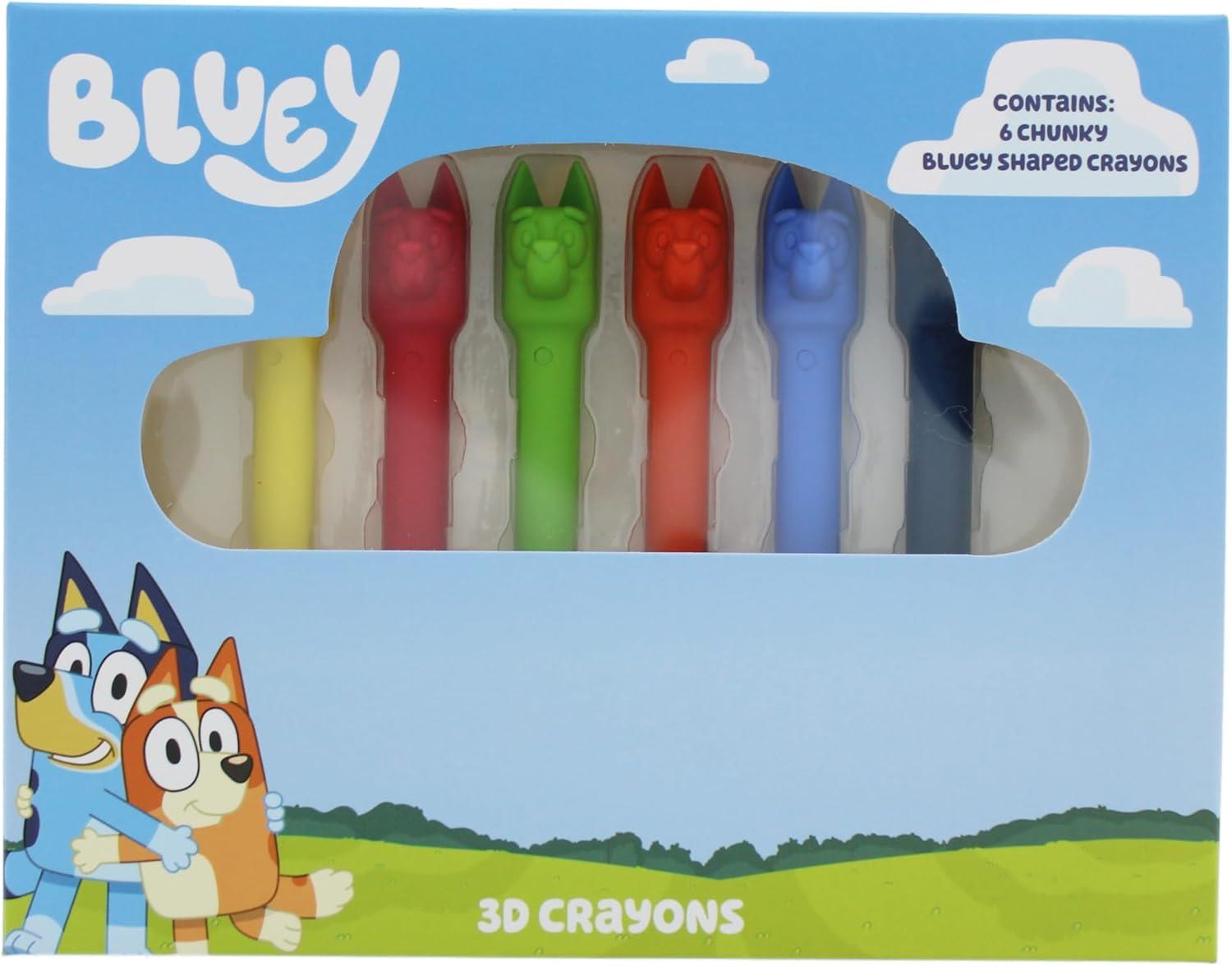 Bluey Chunky 3D Crayons