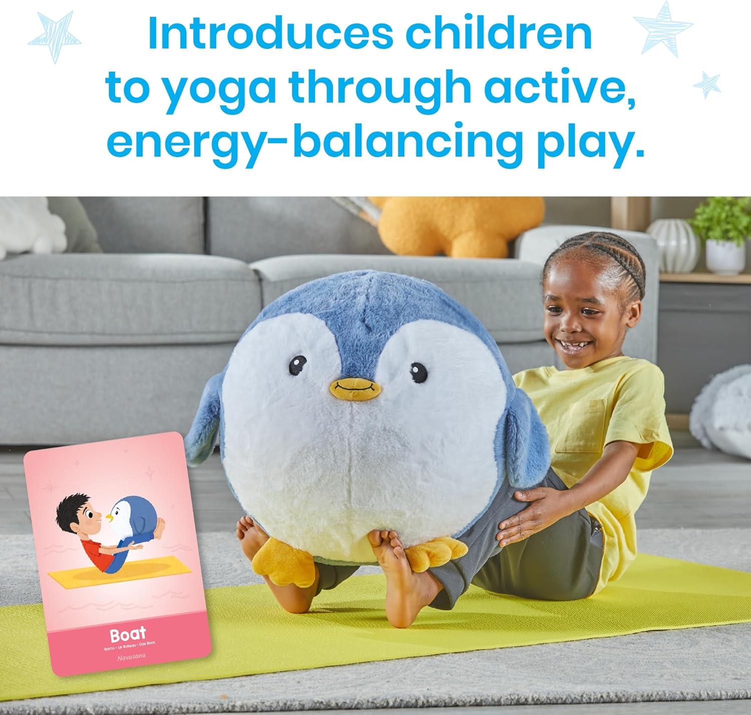 Yoga Ball Buddy with BubblePlush - Penguin