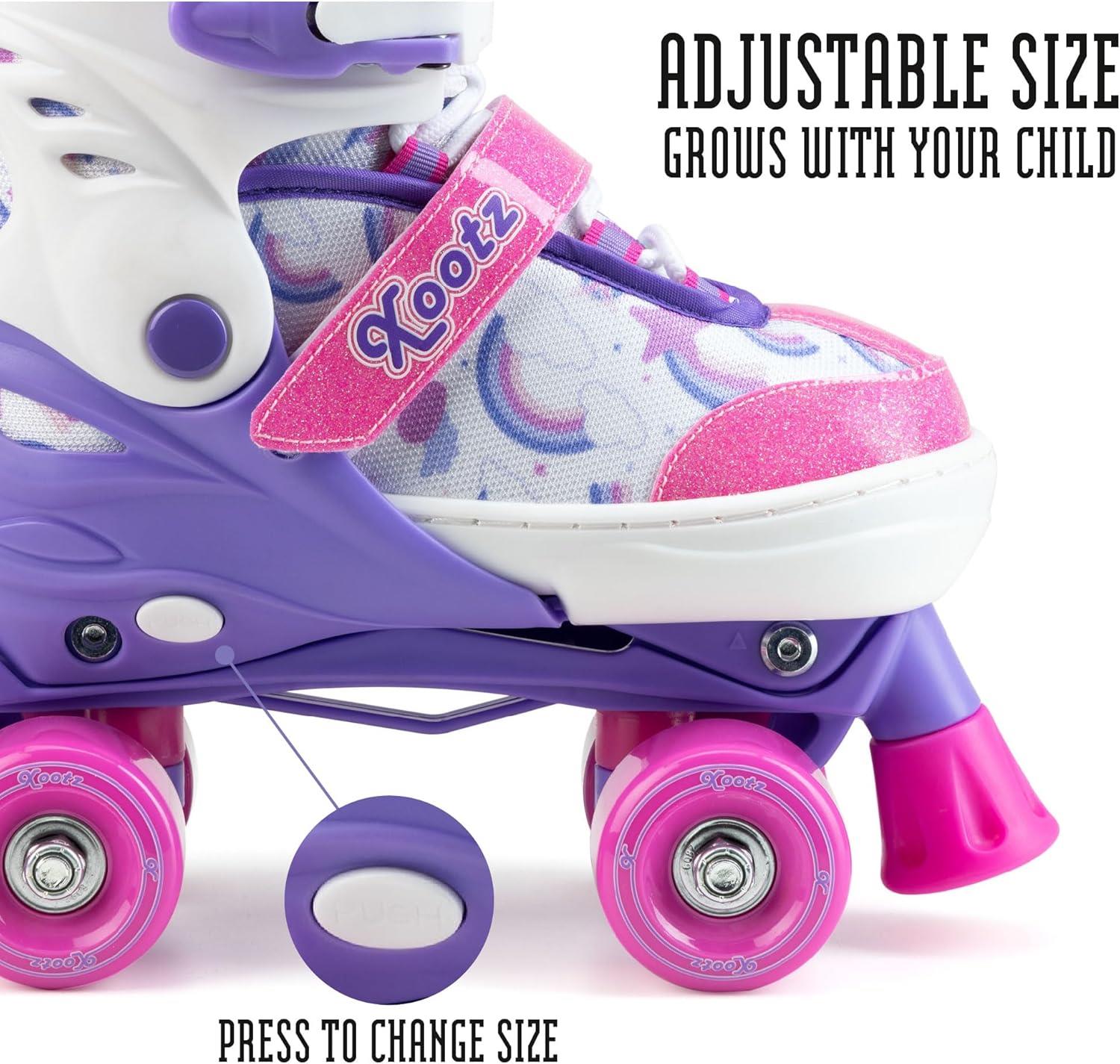 Xootz Semi Soft Jet Roller Skates 9C-12C - Pink