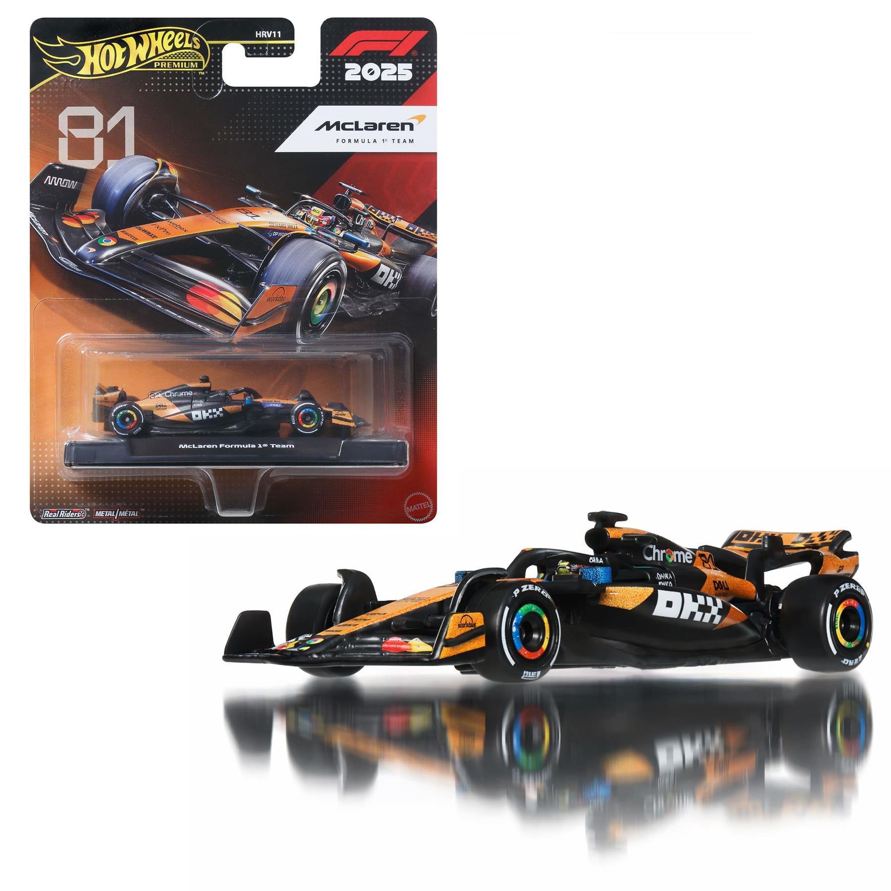 Hot Wheels 1:64 Scale Premium Die-Cast Formula 1 McLaren Oscar Piastri