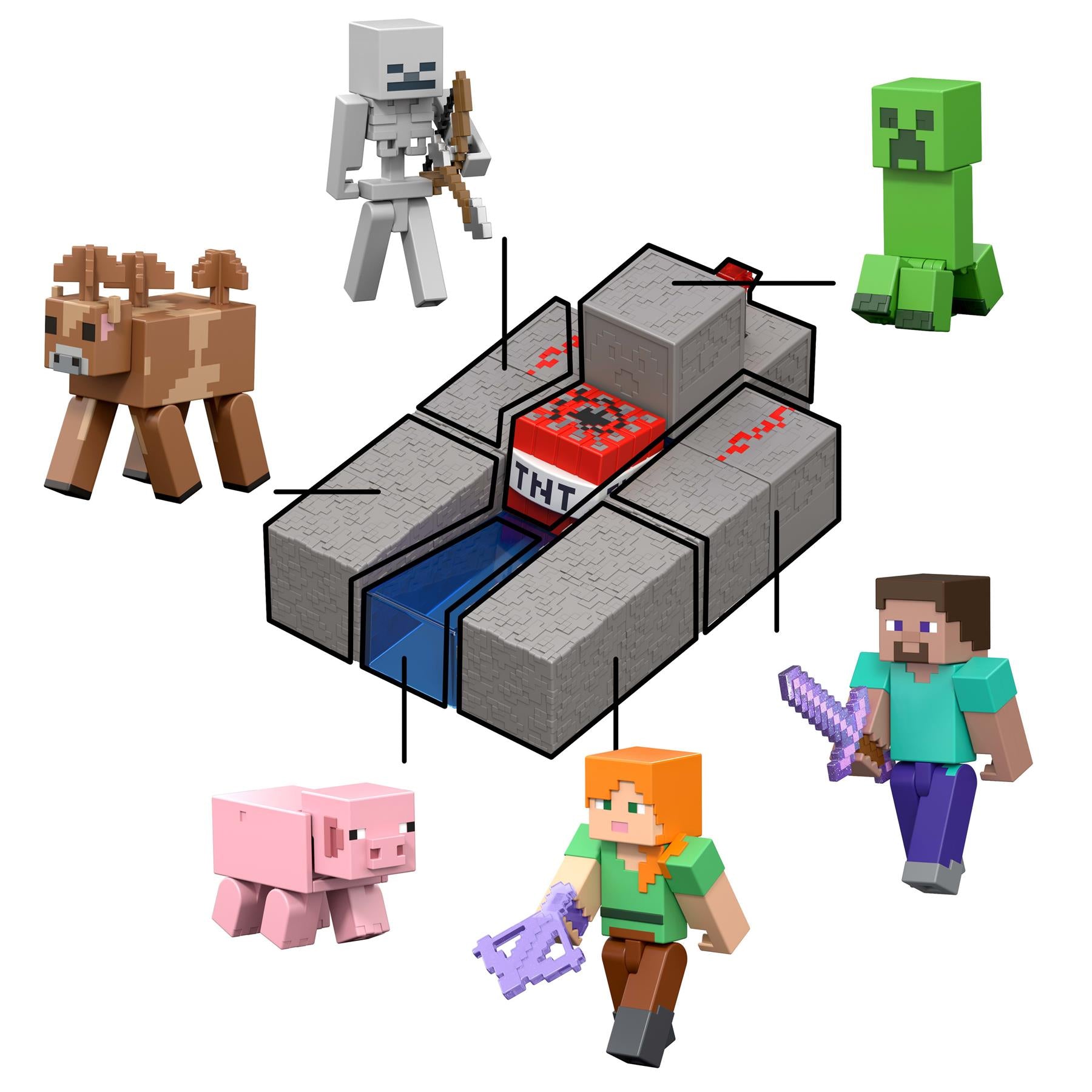 Minecraft 3.25 Inch Action Figure - Skeleton
