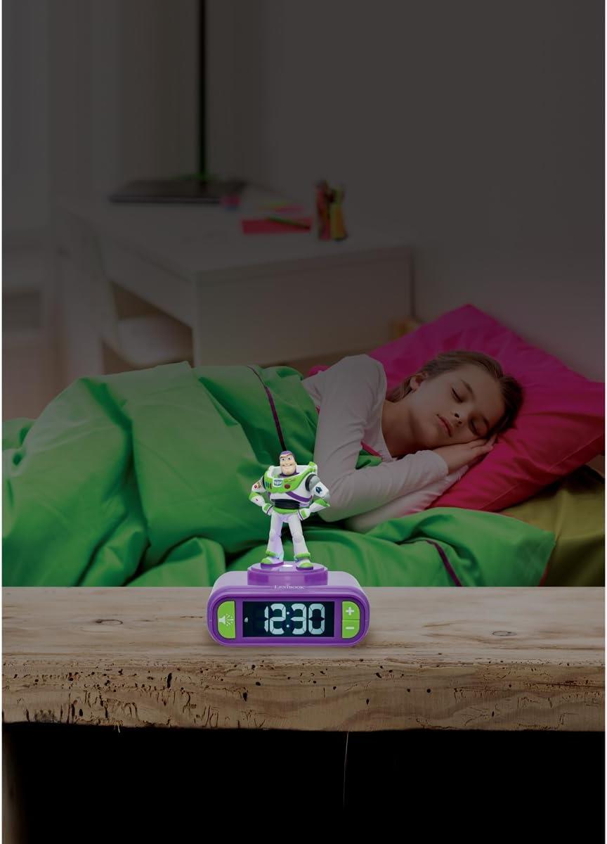 Toy Story 5 Buzz Night Light Alarm Clock with Sounds
