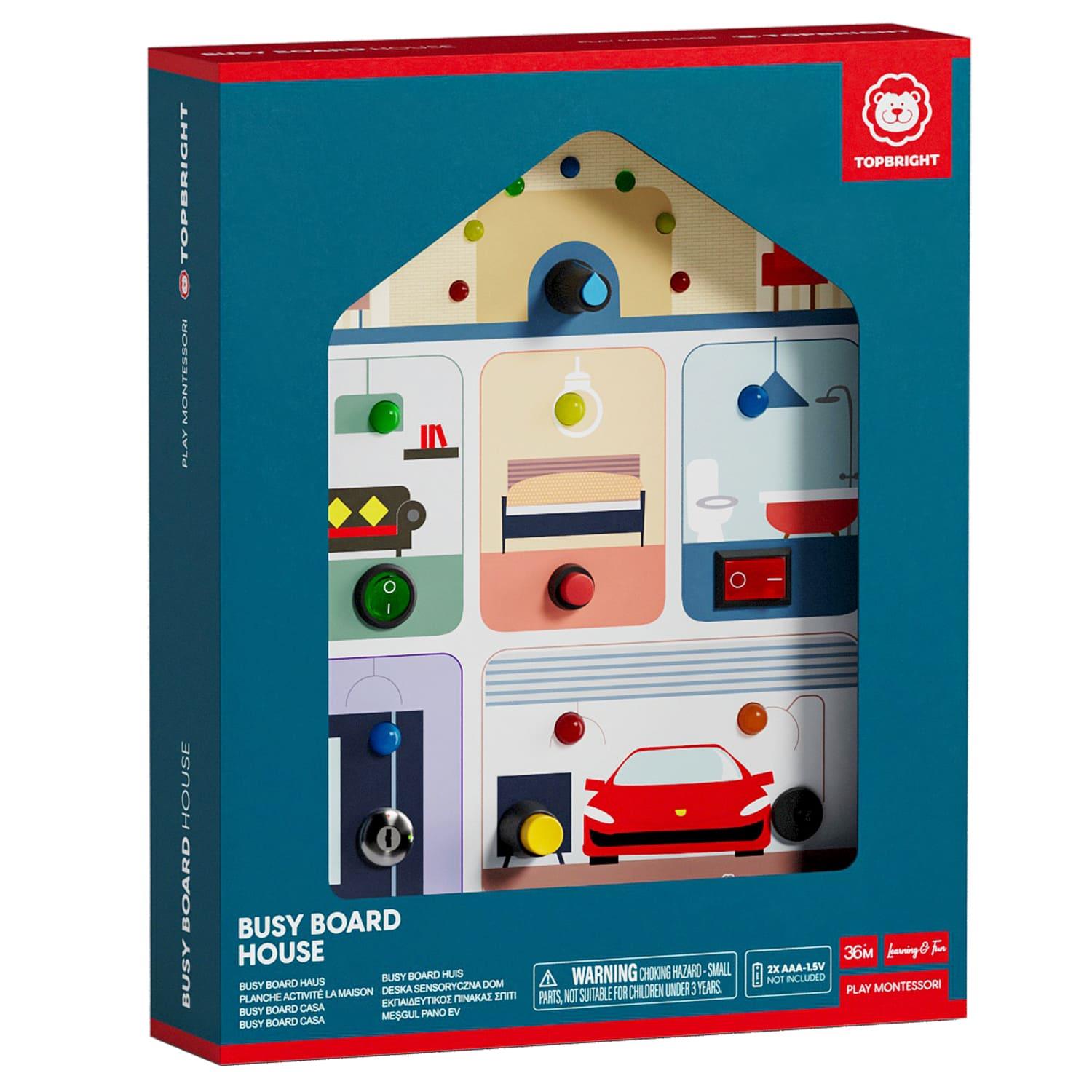 Topbright Wooden Busy Board House